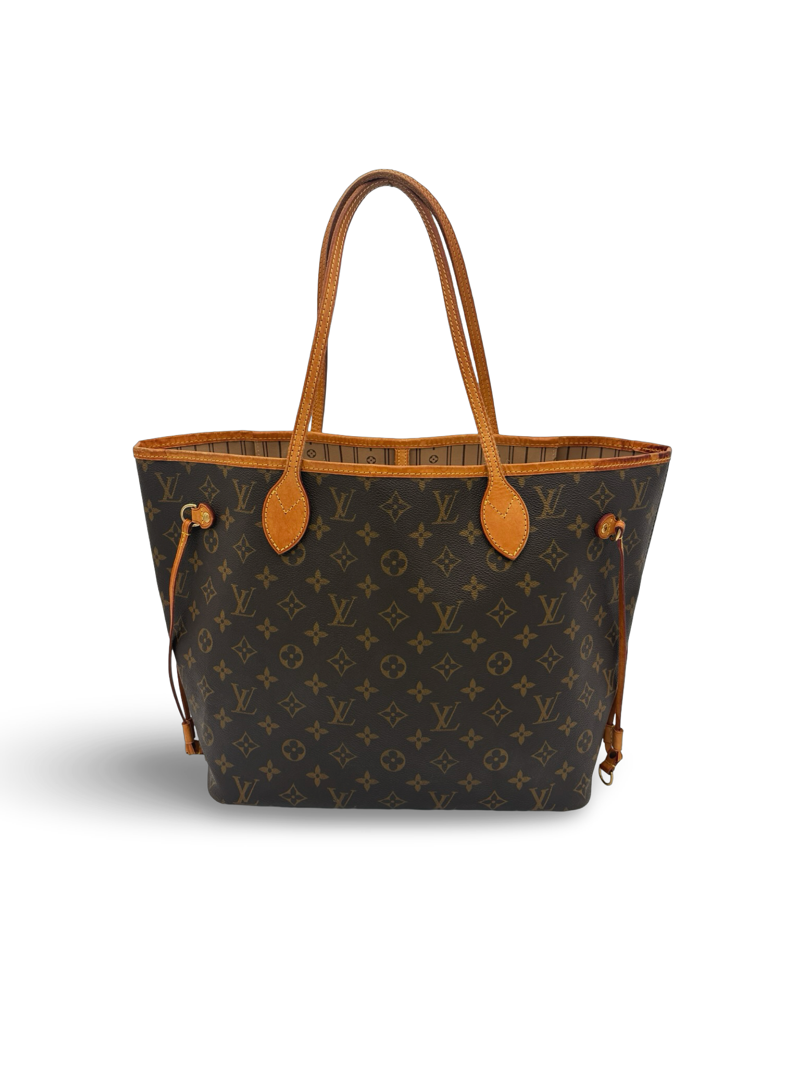 Louis Vuitton Neverfull MM Brown Monogram Canvas Tote Handbag