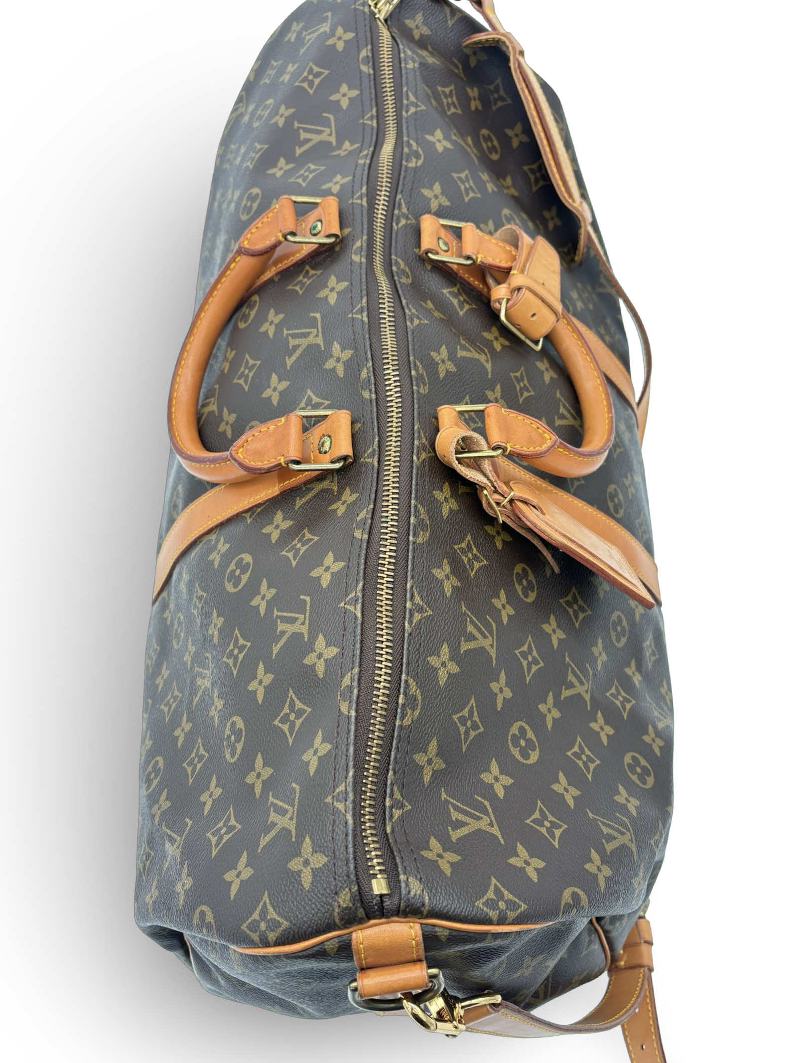 Louis Vuitton Keepall 55 Bandouliere Brown Monogram Canvas Travel Duffel Bag — image 7