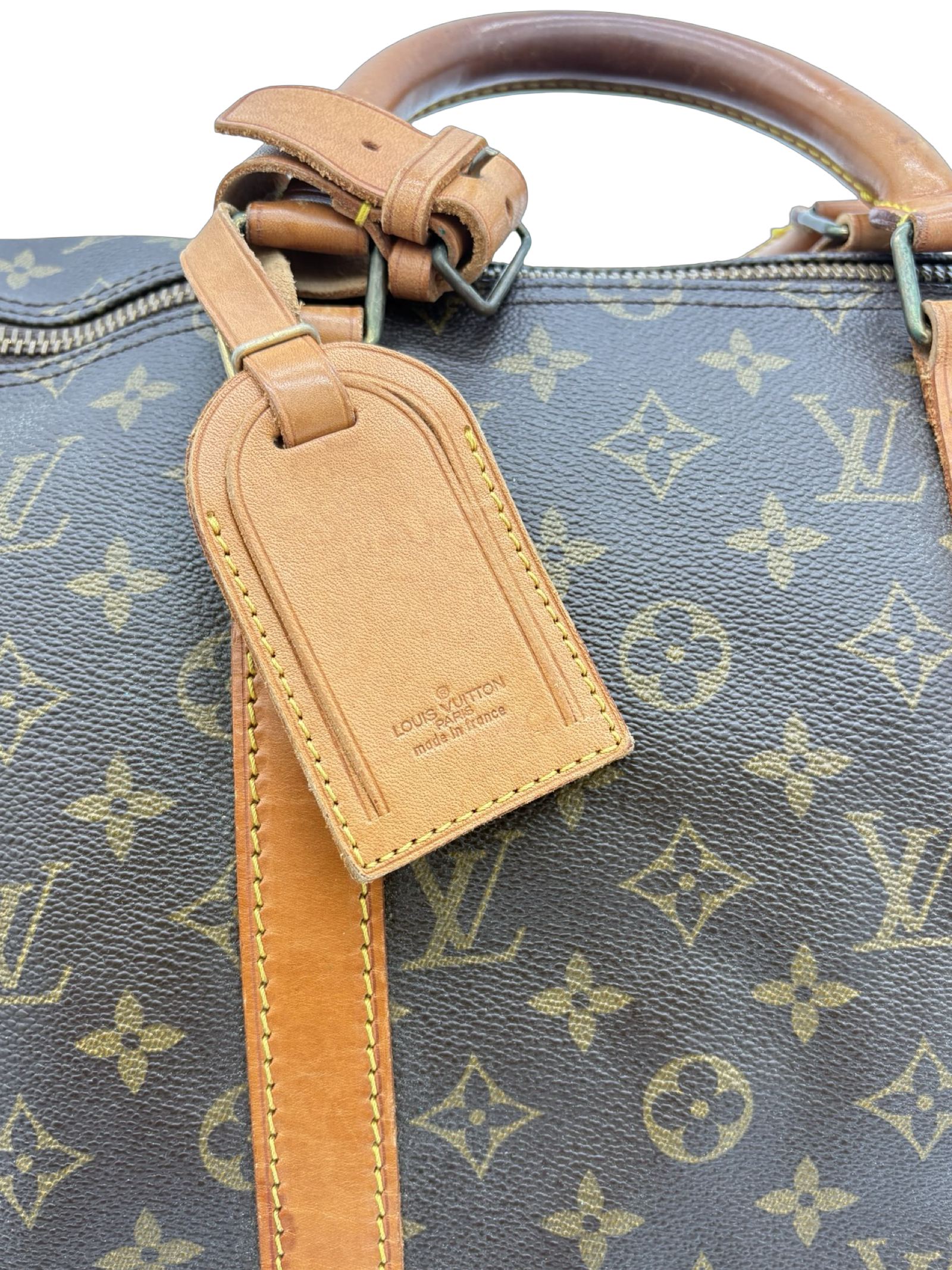 Louis Vuitton Keepall 50 Bandouliere Brown Monogram Canvas Travel Duffel Bag — image 8
