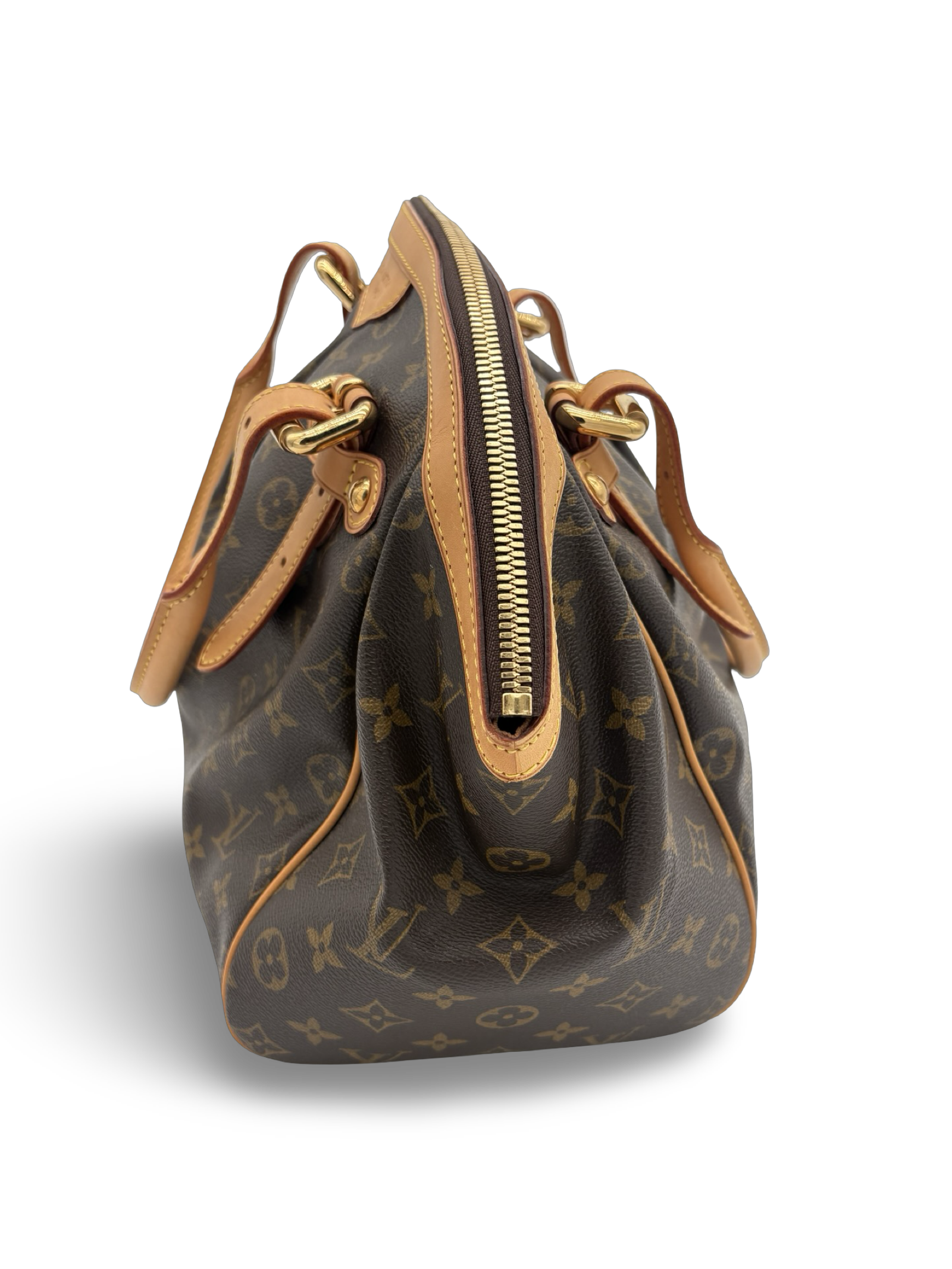Louis Vuitton Tivoli GM Brown Monogram Canvas Tote Handbag — image 7