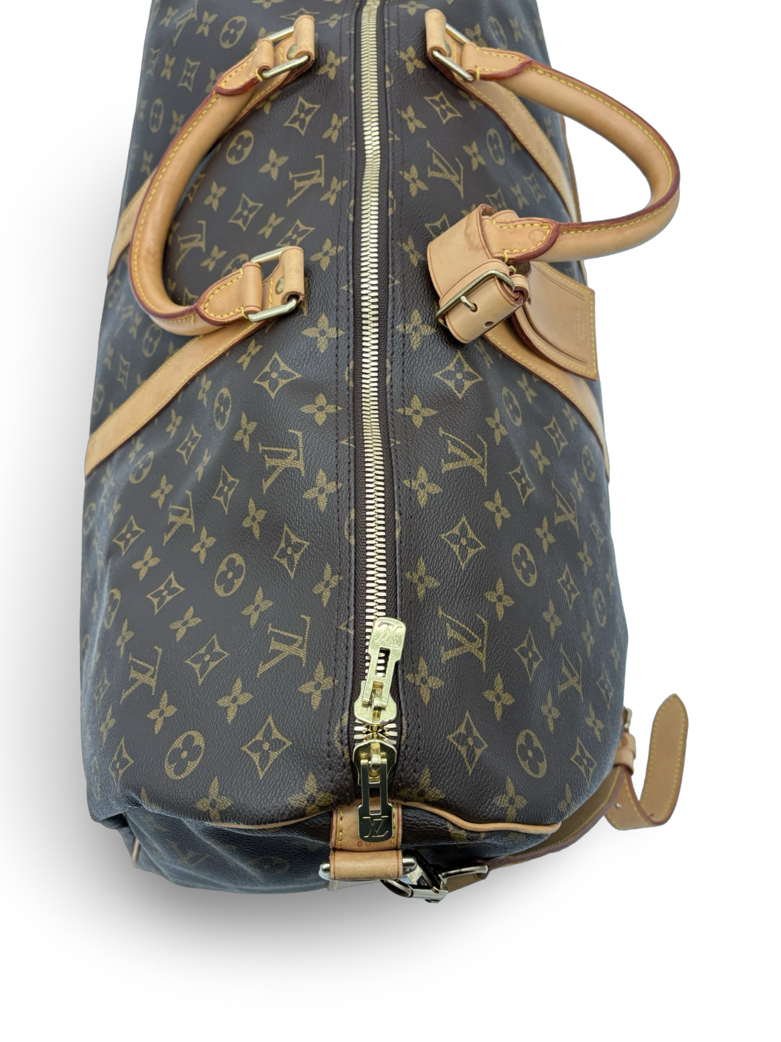 Louis Vuitton Keepall 60 Bandouliere Brown Monogram Canvas Travel Duffel Bag — image 12