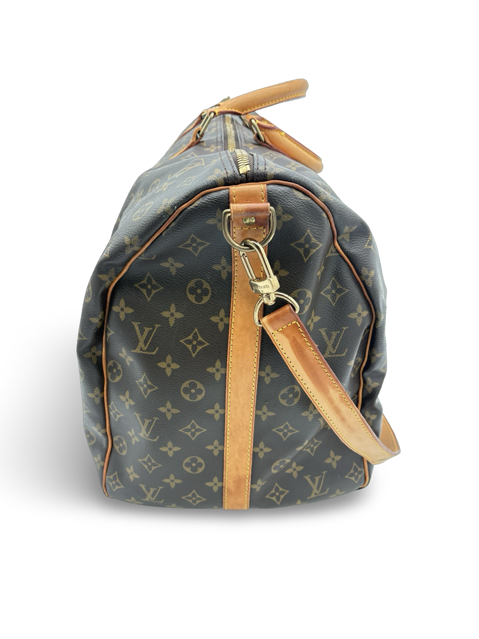 Louis Vuitton Keepall 60 Bandouliere Brown Monogram Canvas Travel Duffel Bag — image 6