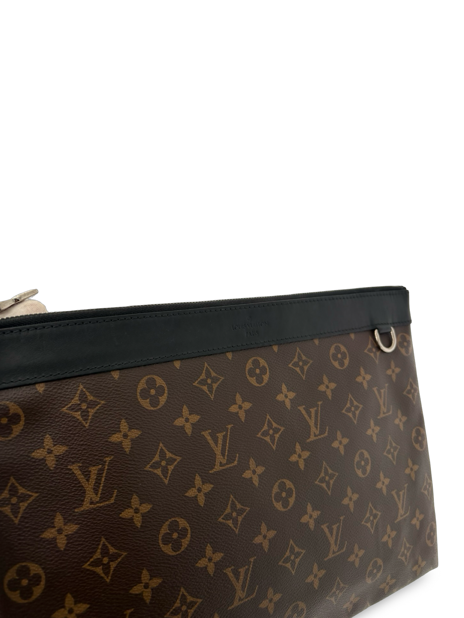 Louis Vuitton Brown Monogram Eclipse Discovery Pochette GM Clutch Bag — image 8