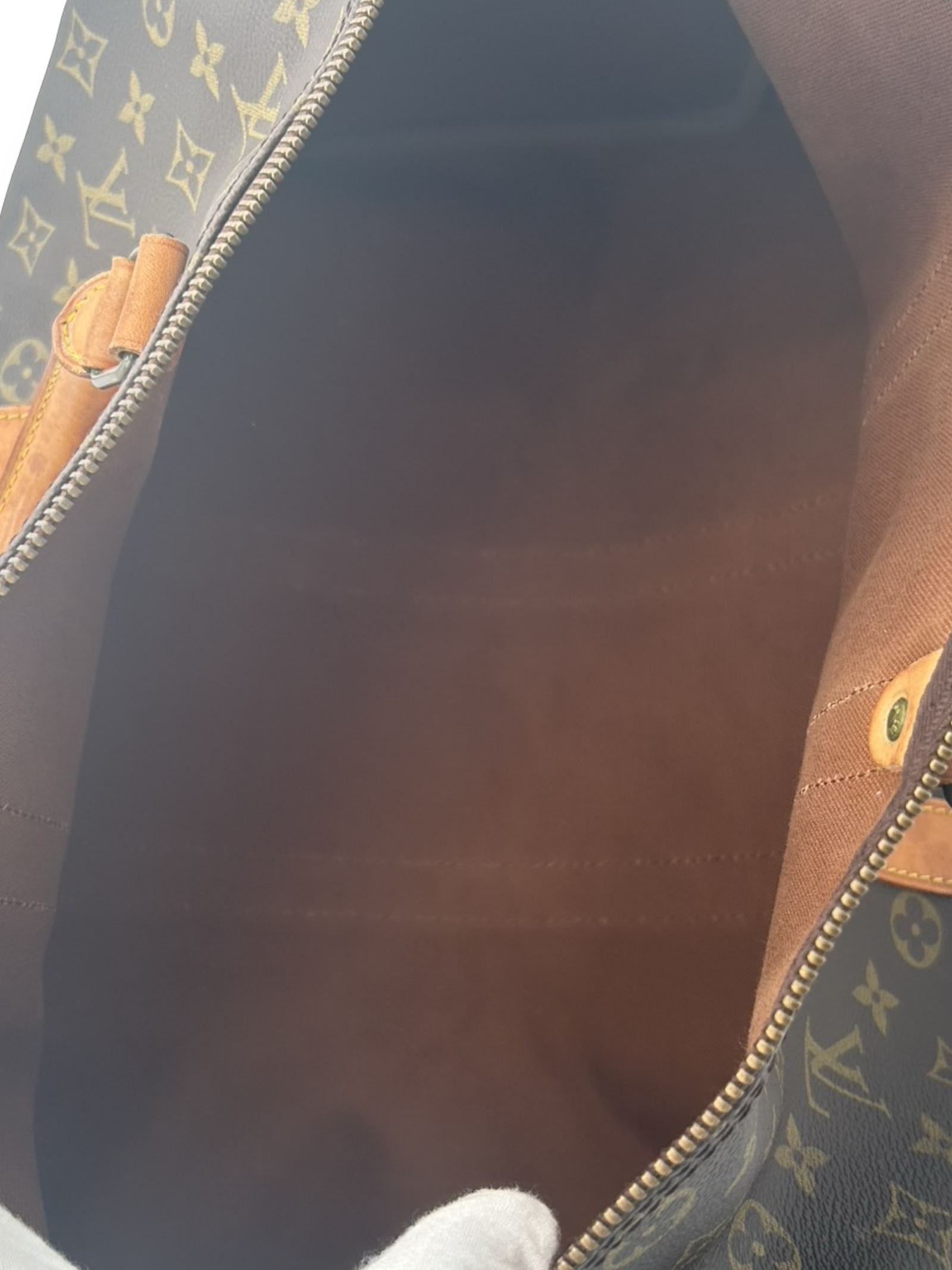 Louis Vuitton Keepall 45 Brown Monogram Canvas Travel Duffel Bag — image 12