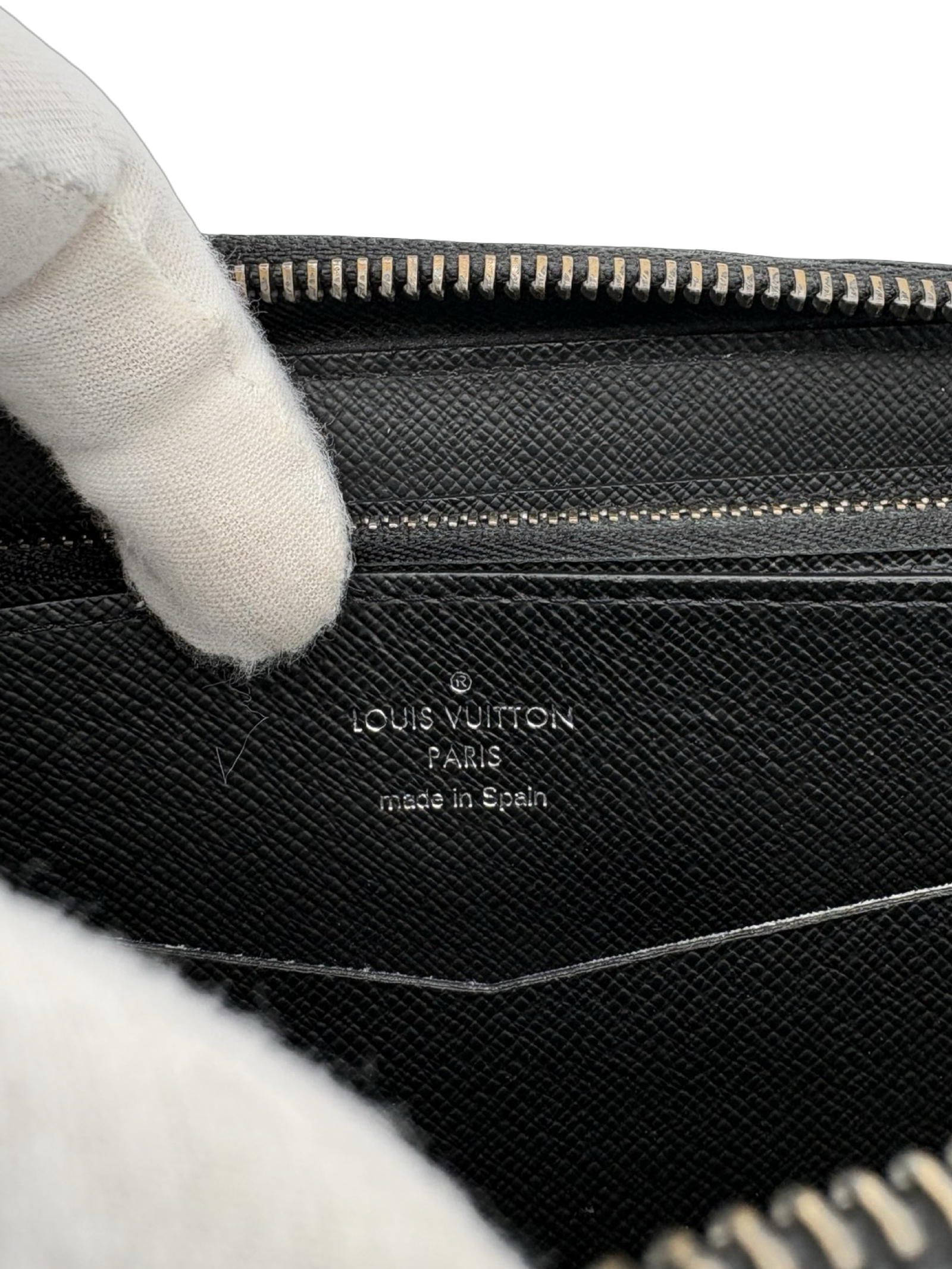 Louis Vuitton Black Damier Monogram Canvas Zippy Wallet XL — image 13