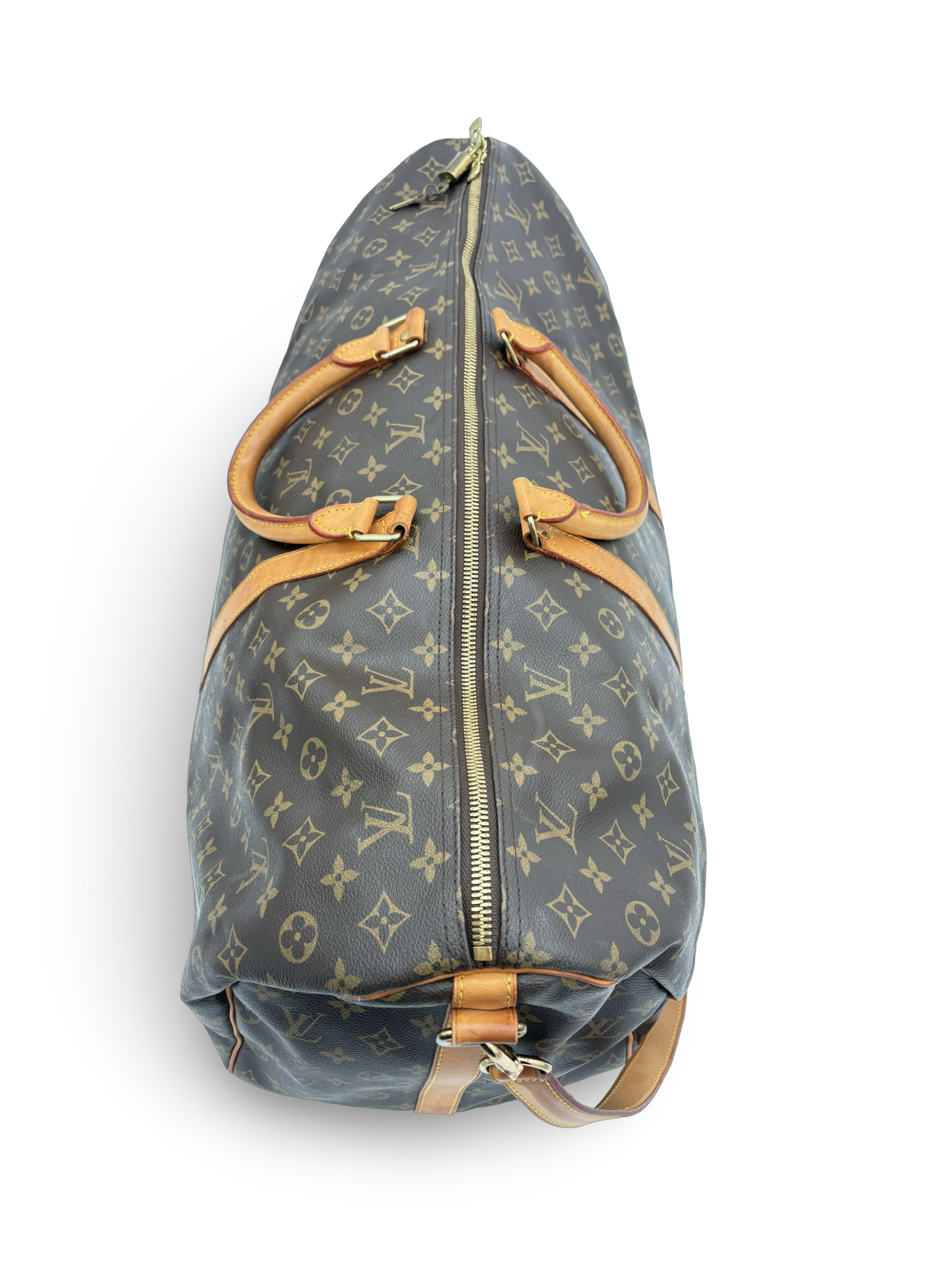 Louis Vuitton Keepall 60 Bandouliere Brown Monogram Canvas Travel Duffel Bag — image 7