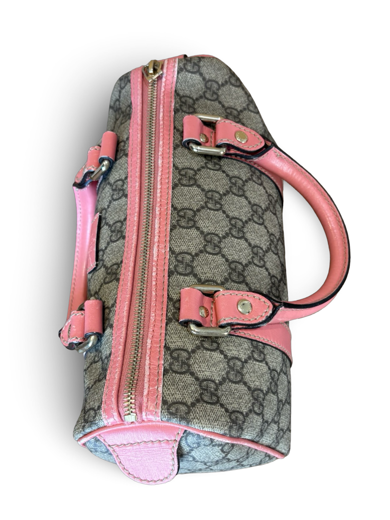 Gucci Mini Boston GG Canvas Pink Handbag — image 6