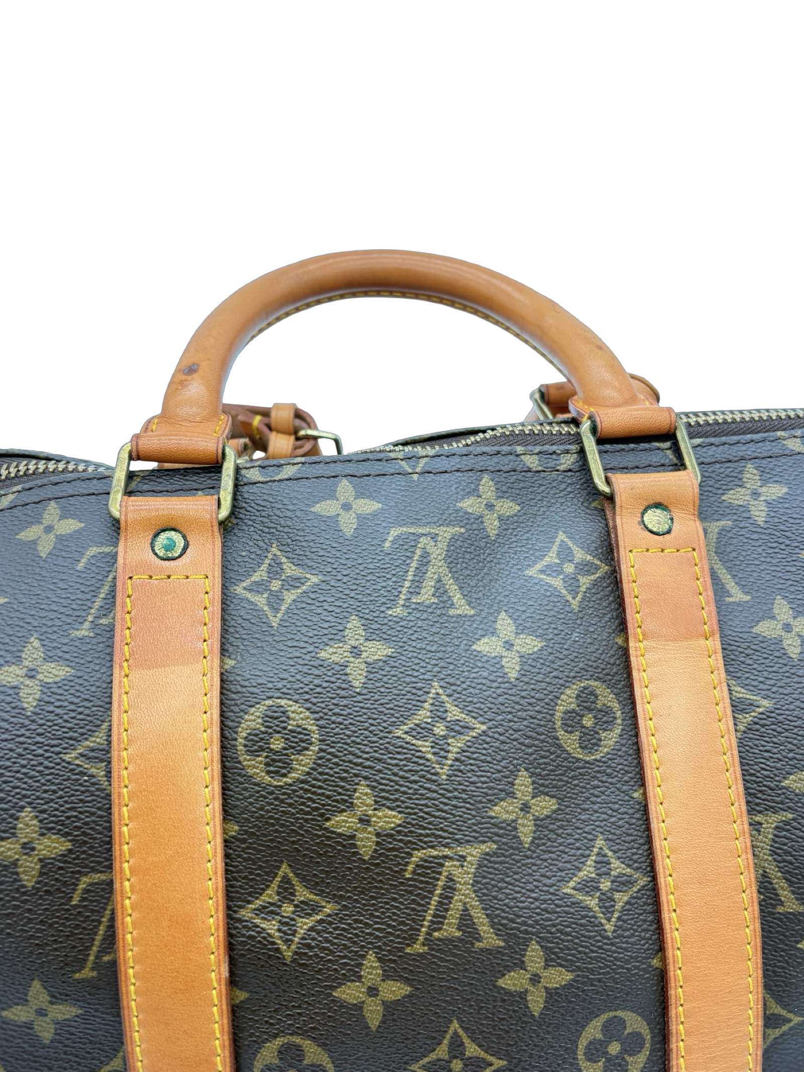Louis Vuitton Keepall 55 Bandouliere Brown Monogram Canvas Travel Duffel Bag — image 4