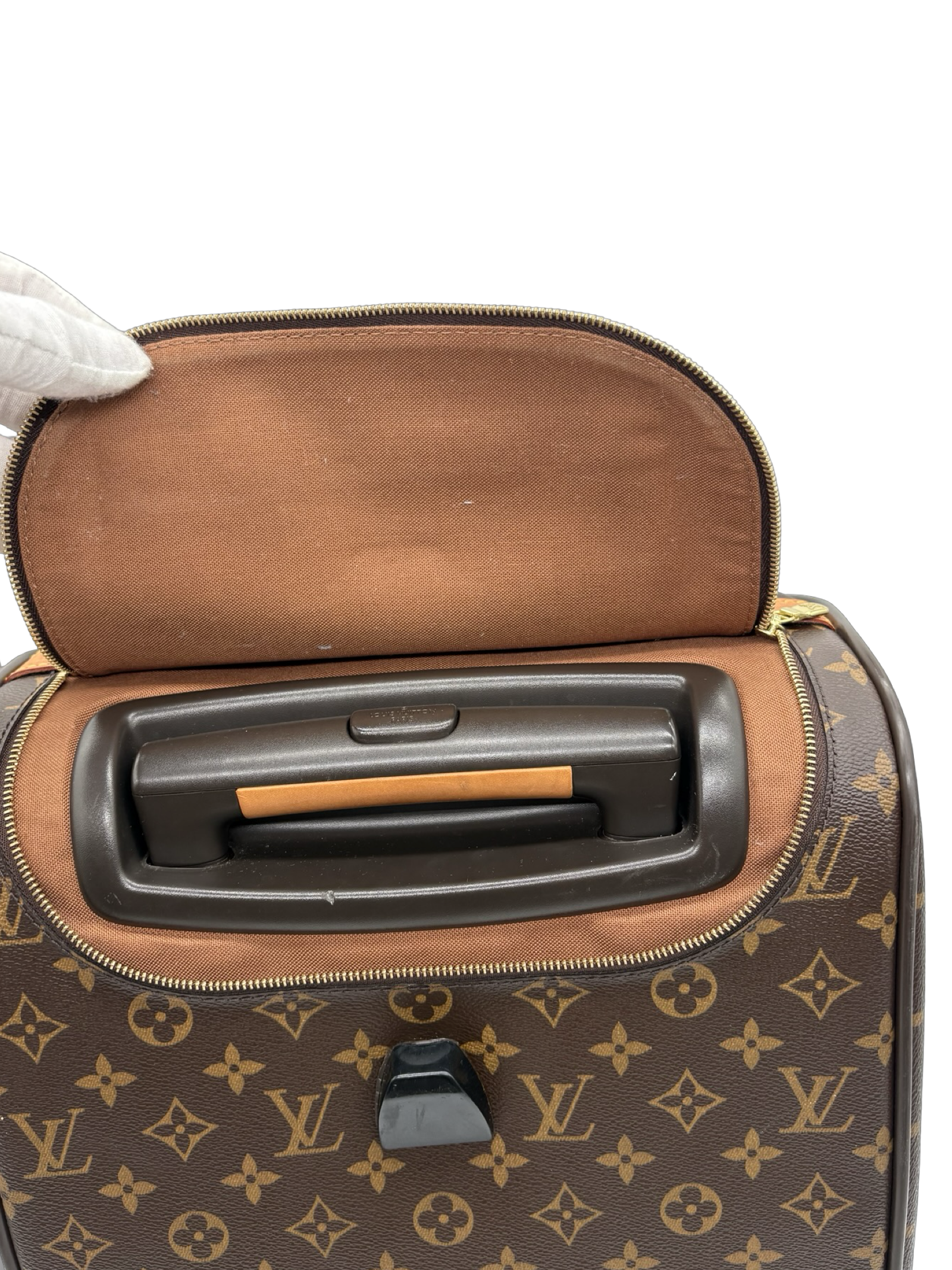 Louis Vuitton Eole 50 Travel Rolling Suitcase Duffel Brown Monogram Canvas Bag — image 18