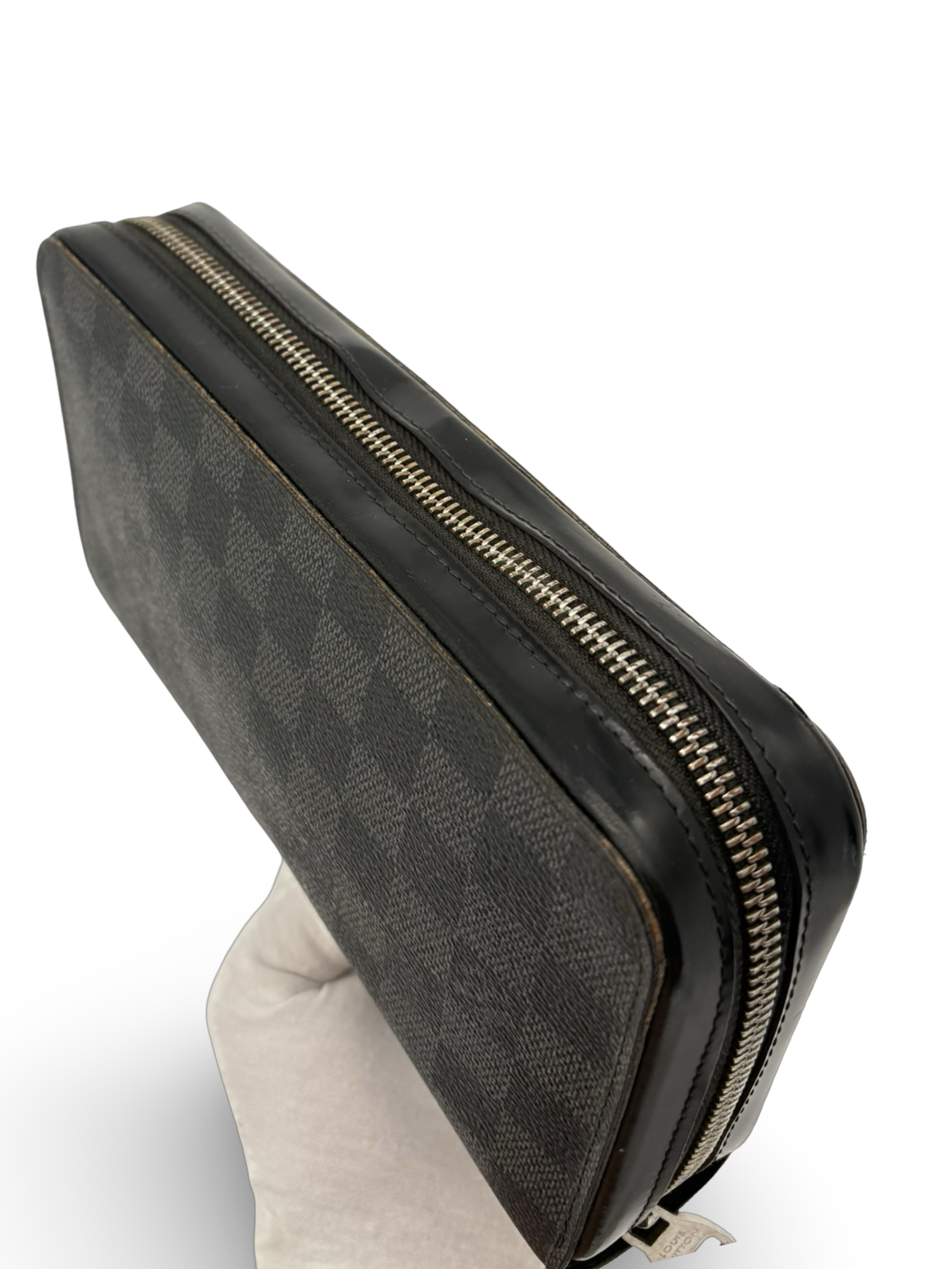 Louis Vuitton Black Damier Monogram Canvas Zippy Wallet XL — image 11
