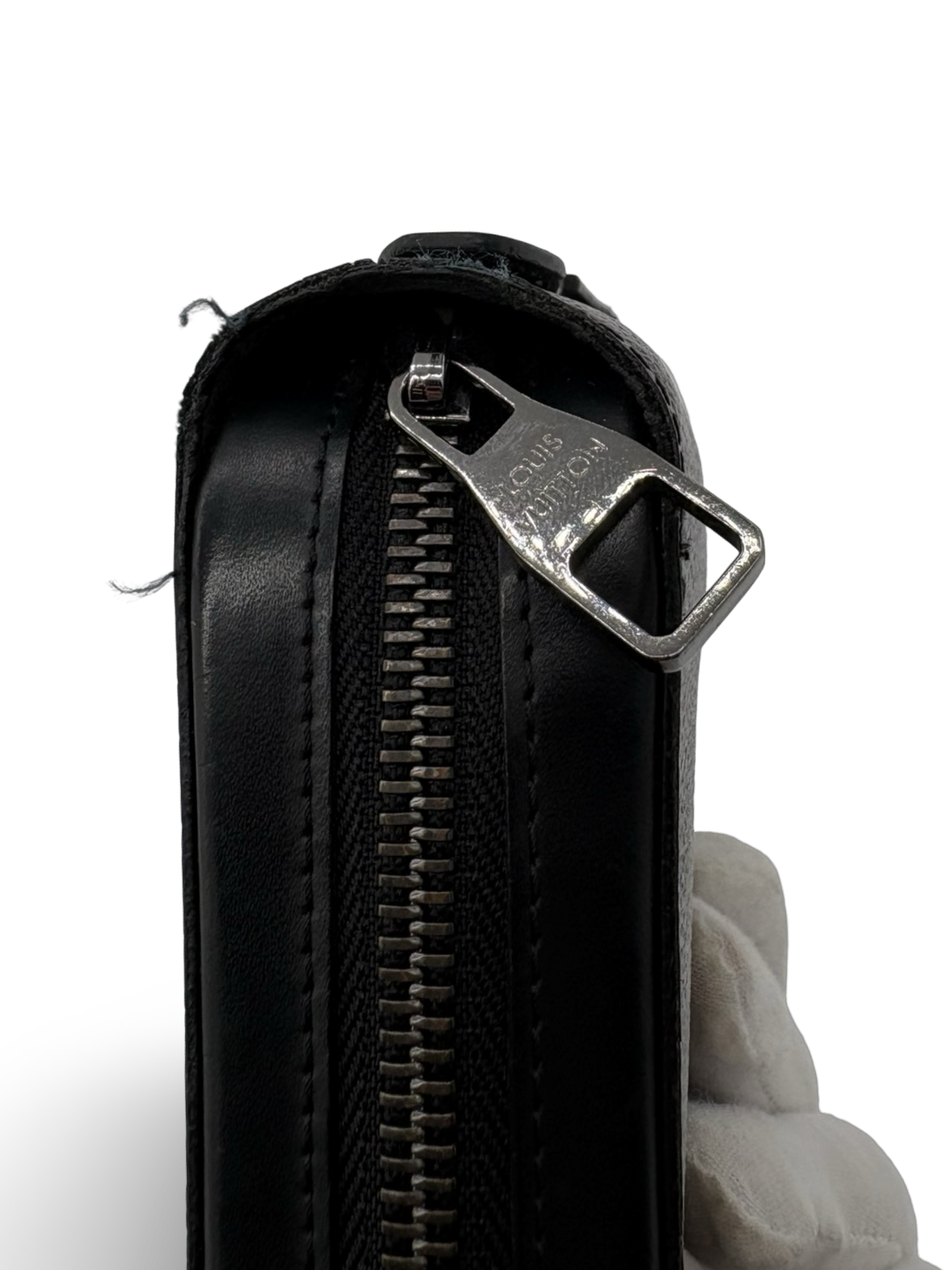 Louis Vuitton Black Damier Monogram Canvas Zippy Wallet XL — image 11