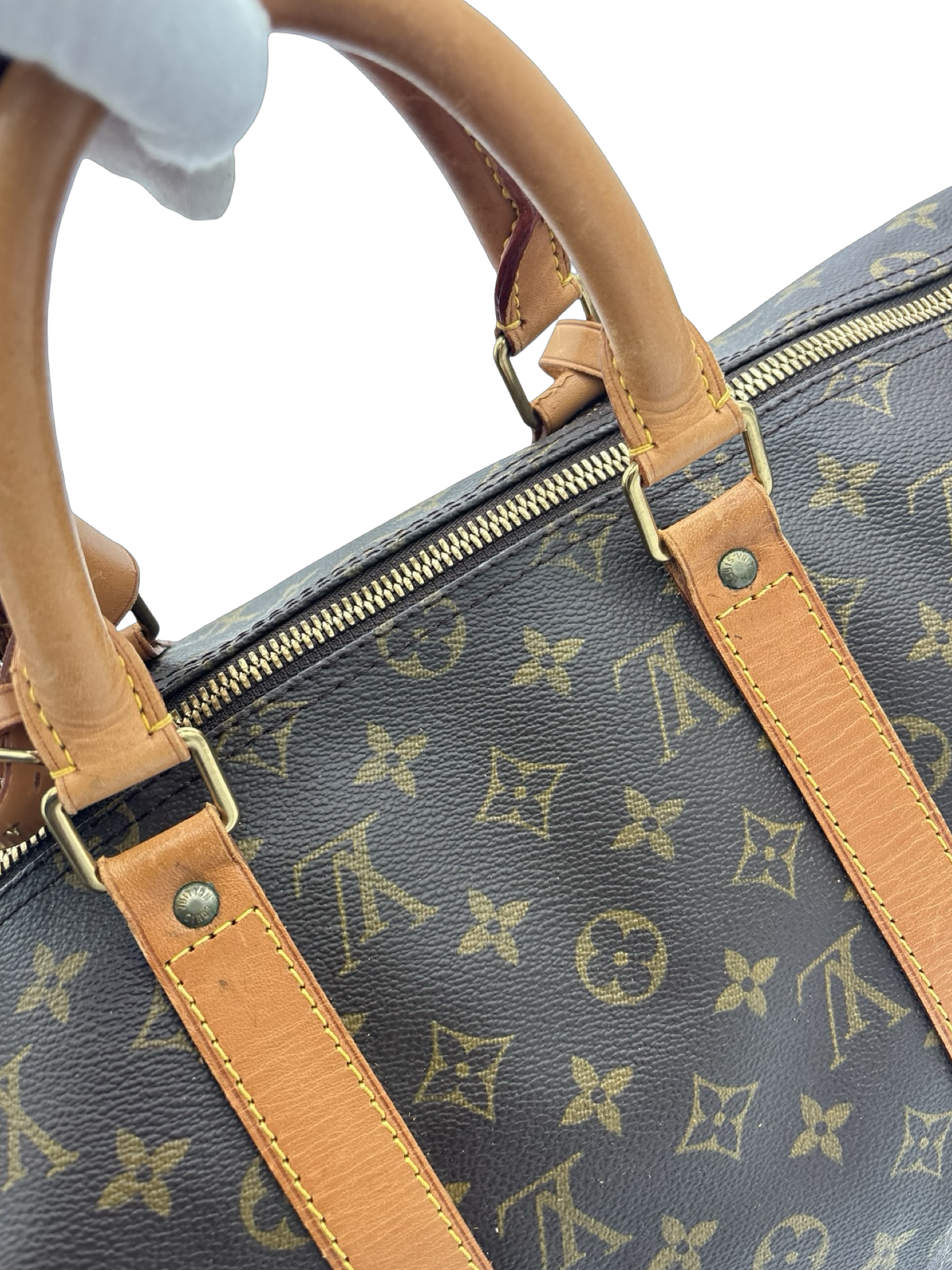 Louis Vuitton Keepall 50 Bandouliere Brown Monogram Canvas Travel Duffel Bag — image 8