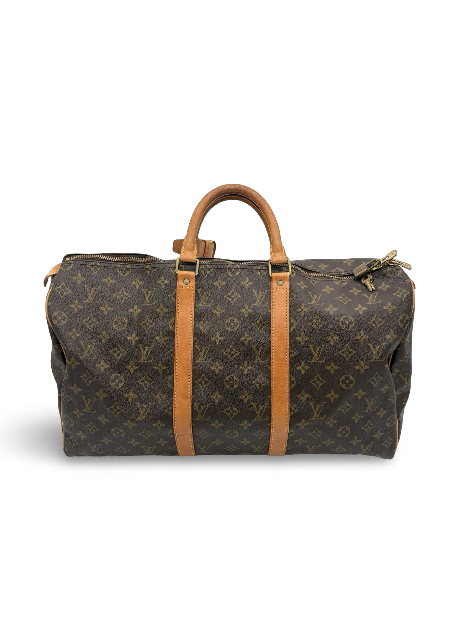 Louis Vuitton Keepall 50 Brown Monogram Canvas Travel Duffel Bag — image 2