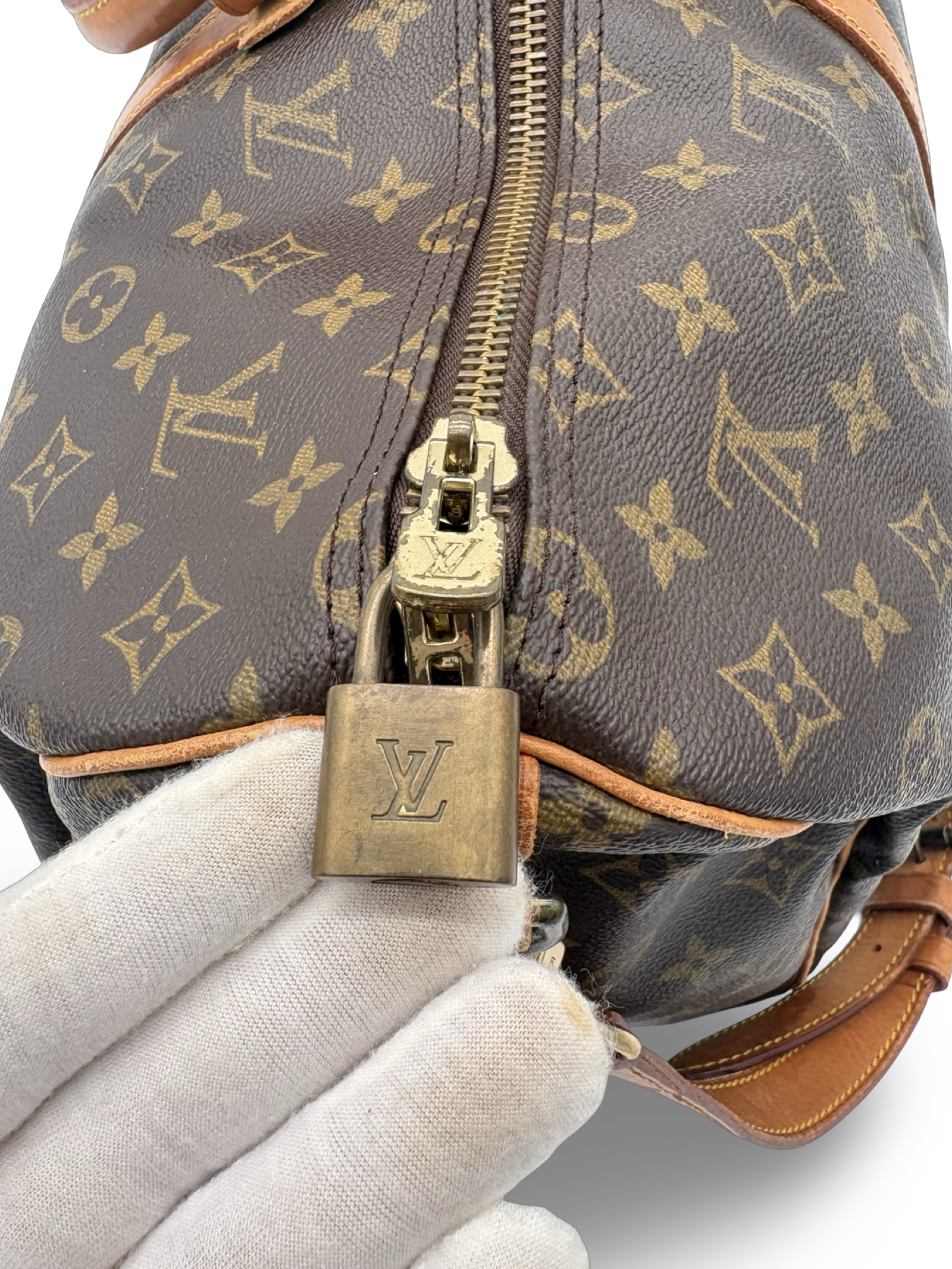 Louis Vuitton Keepall 50 Bandouliere Brown Monogram Canvas Travel Duffel Bag — image 15