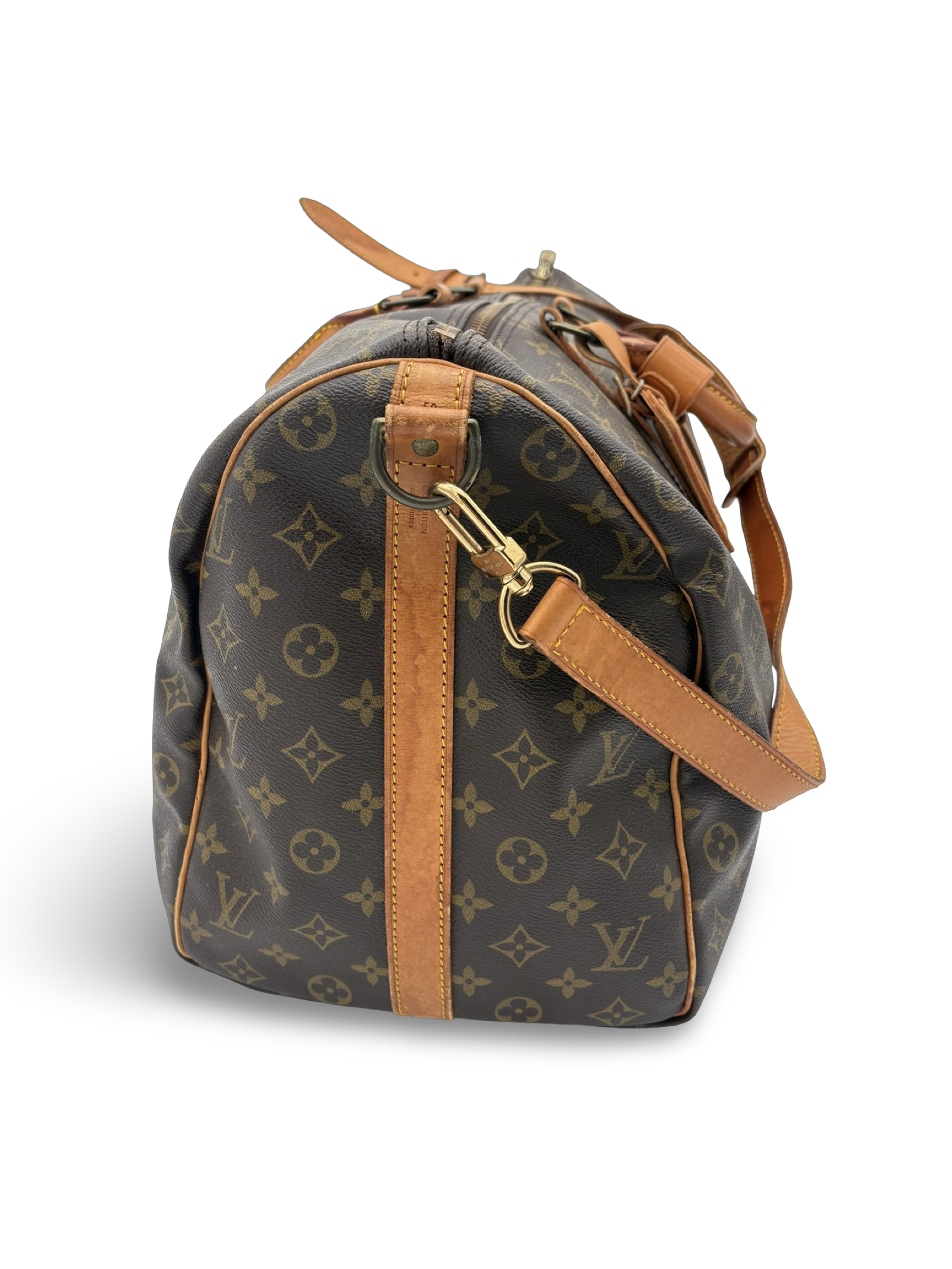 Louis Vuitton Keepall 50 Bandouliere Brown Monogram Canvas Travel Duffel Bag — image 4