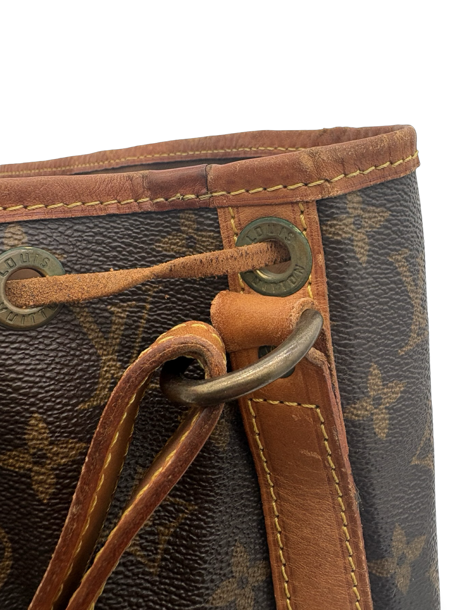 Louis Vuitton Petit Noé Drawstring Shoulder Bag Brown Monogram Canvas — image 20