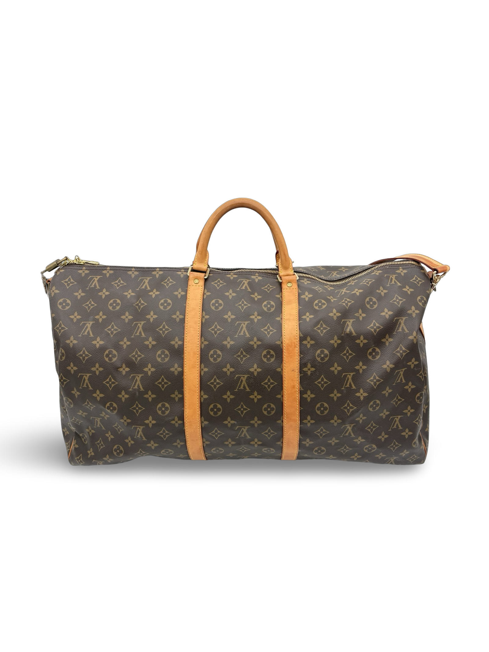 Louis Vuitton Keepall 60 Bandouliere Brown Monogram Canvas Travel Duffel Bag — image 2