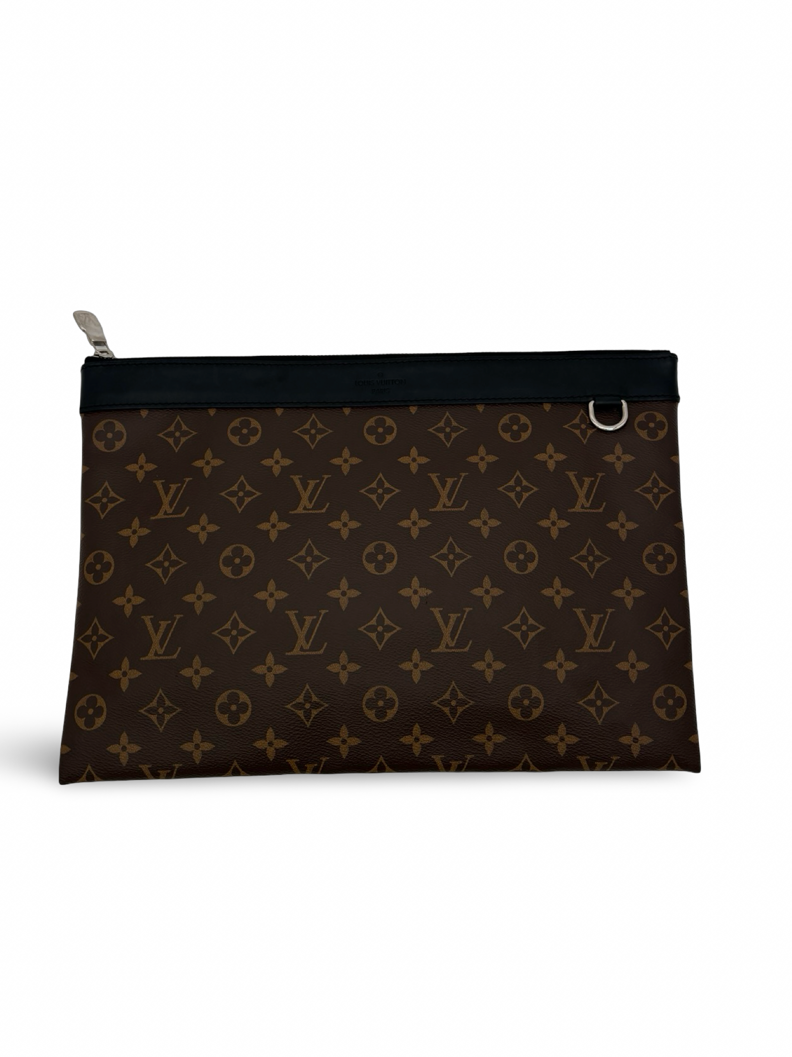 Louis Vuitton Brown Monogram Eclipse Discovery Pochette GM Clutch Bag — image 5