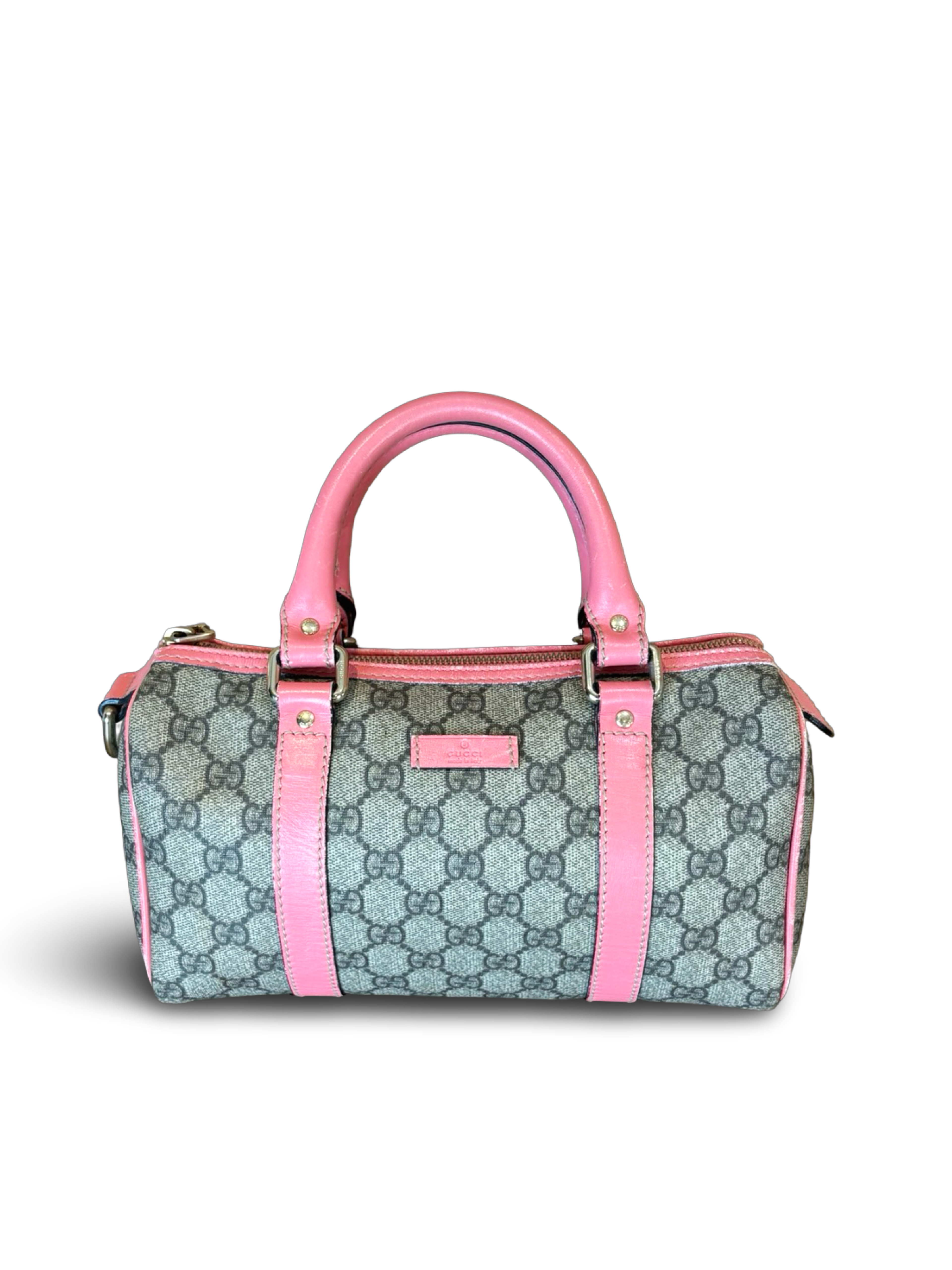 Gucci Mini Boston GG Canvas Pink Handbag