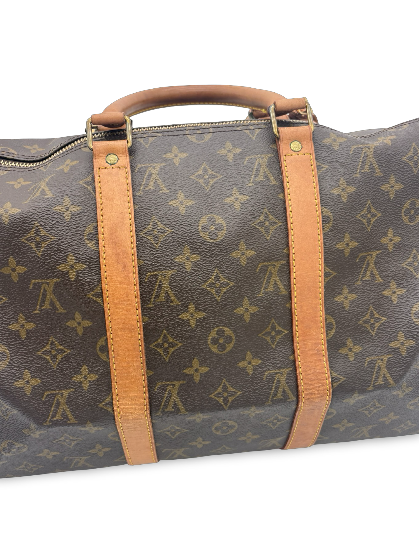 Louis Vuitton Keepall 50 Bandouliere Brown Monogram Canvas Travel Duffel Bag — image 7
