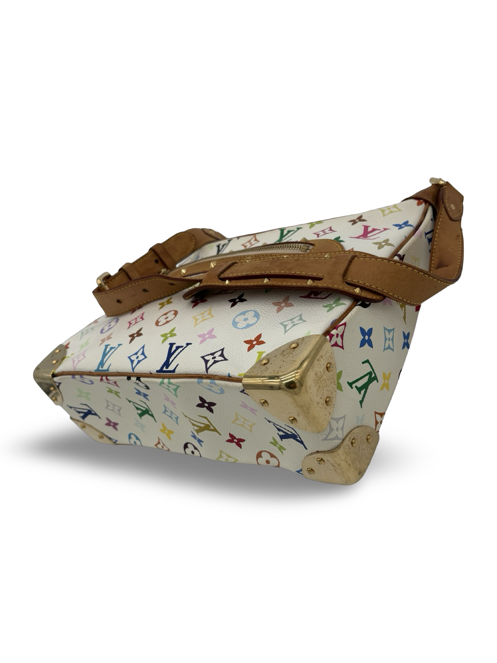 Louis Vuitton Takashi Murakami White Monogram Multicolore Boulogne Bag — image 8