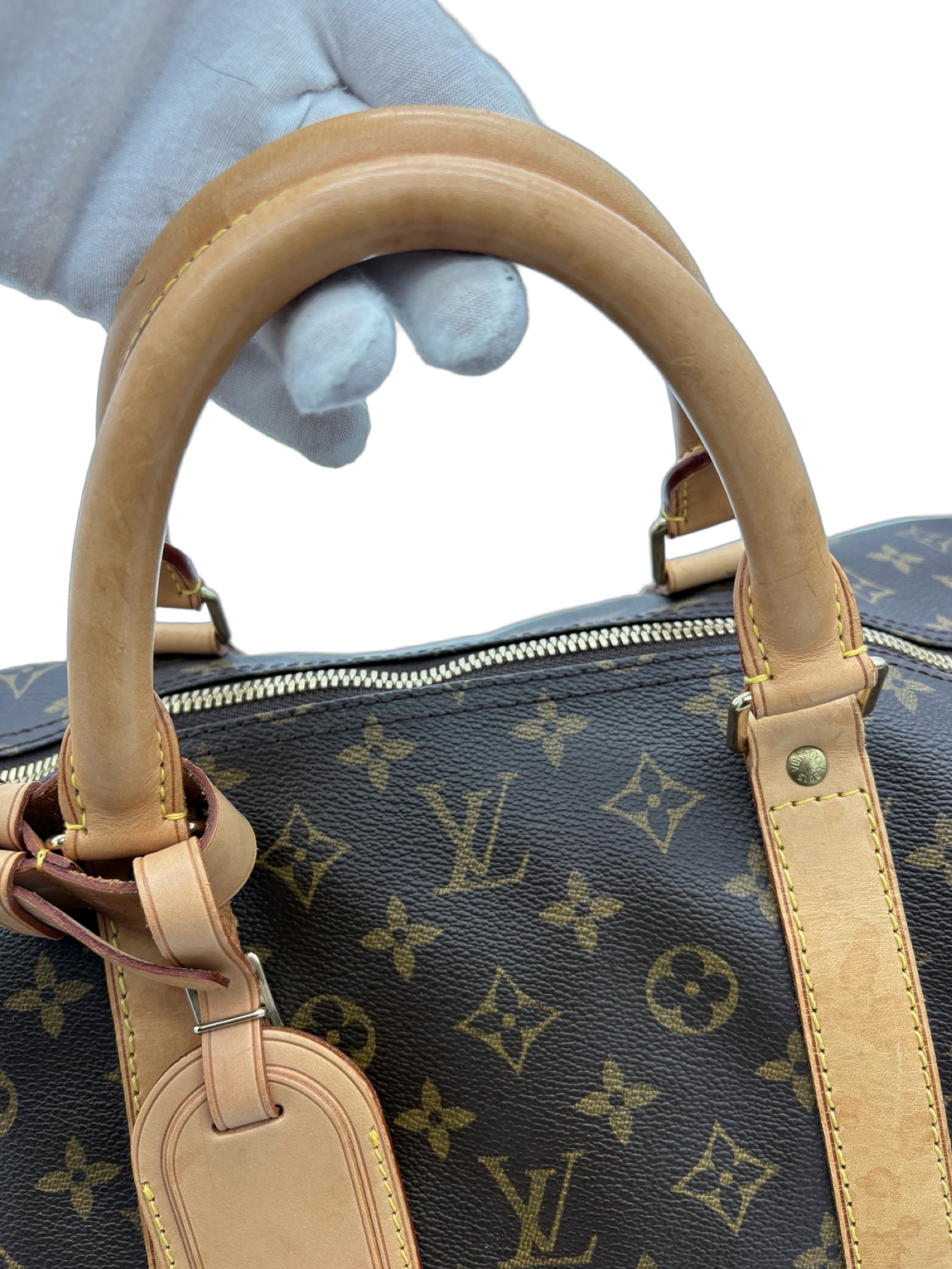 Louis Vuitton Keepall 60 Bandouliere Brown Monogram Canvas Travel Duffel Bag — image 6