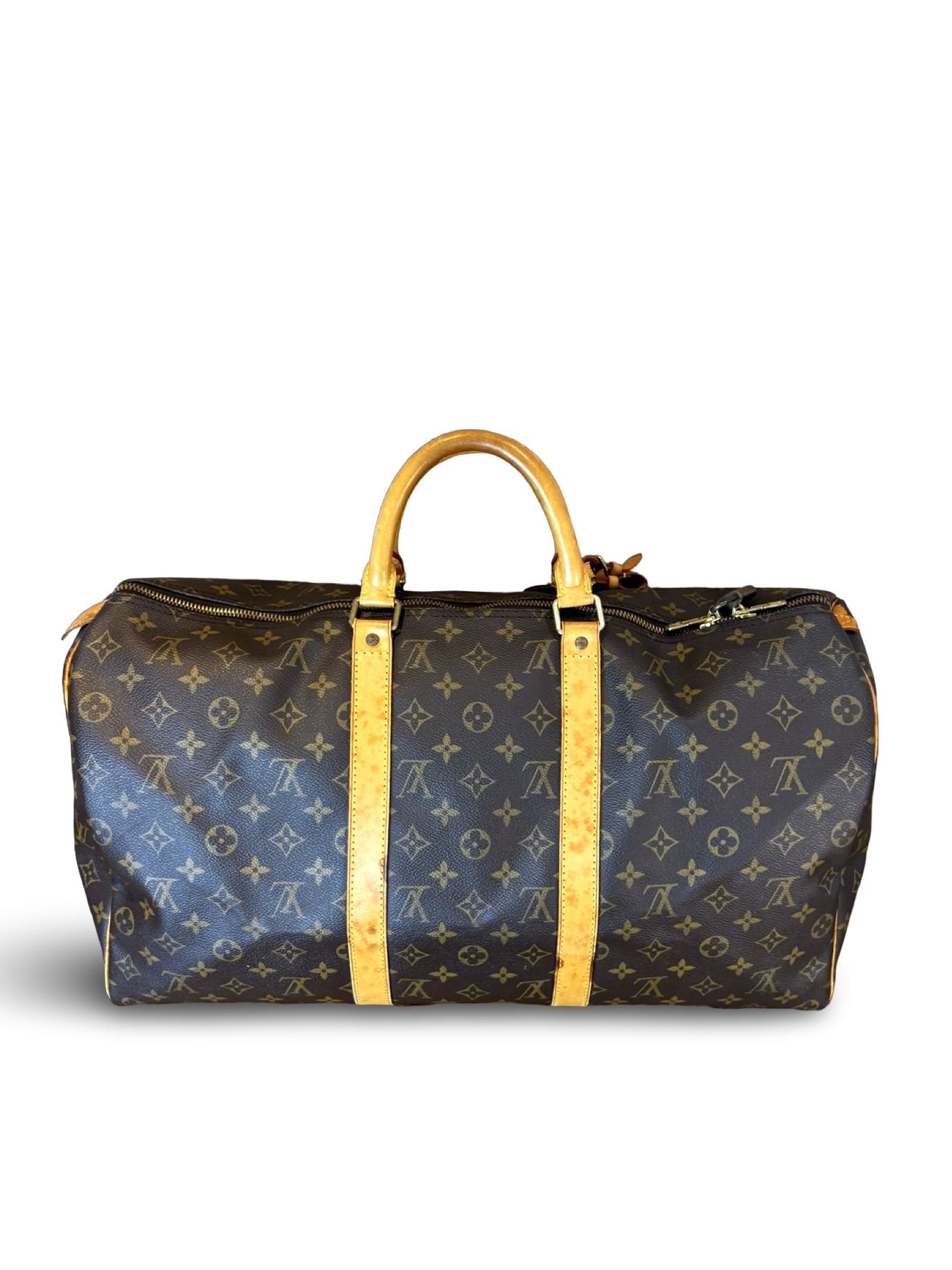 Louis Vuitton Keepall 50 Brown Monogram Canvas Travel Duffel Bag — image 2