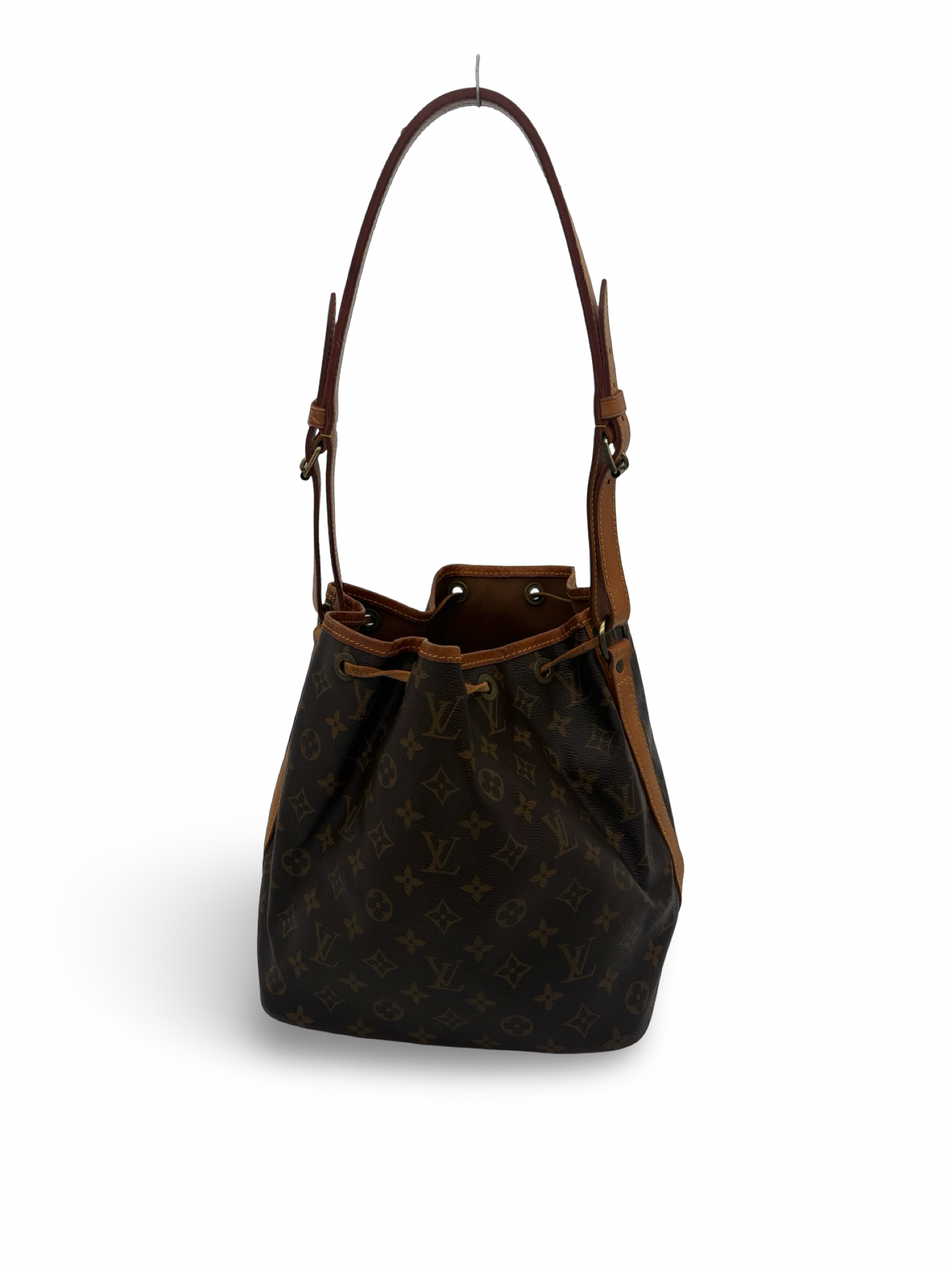Louis Vuitton Petit Noé Drawstring Shoulder Bag Brown Monogram Canvas — image 3