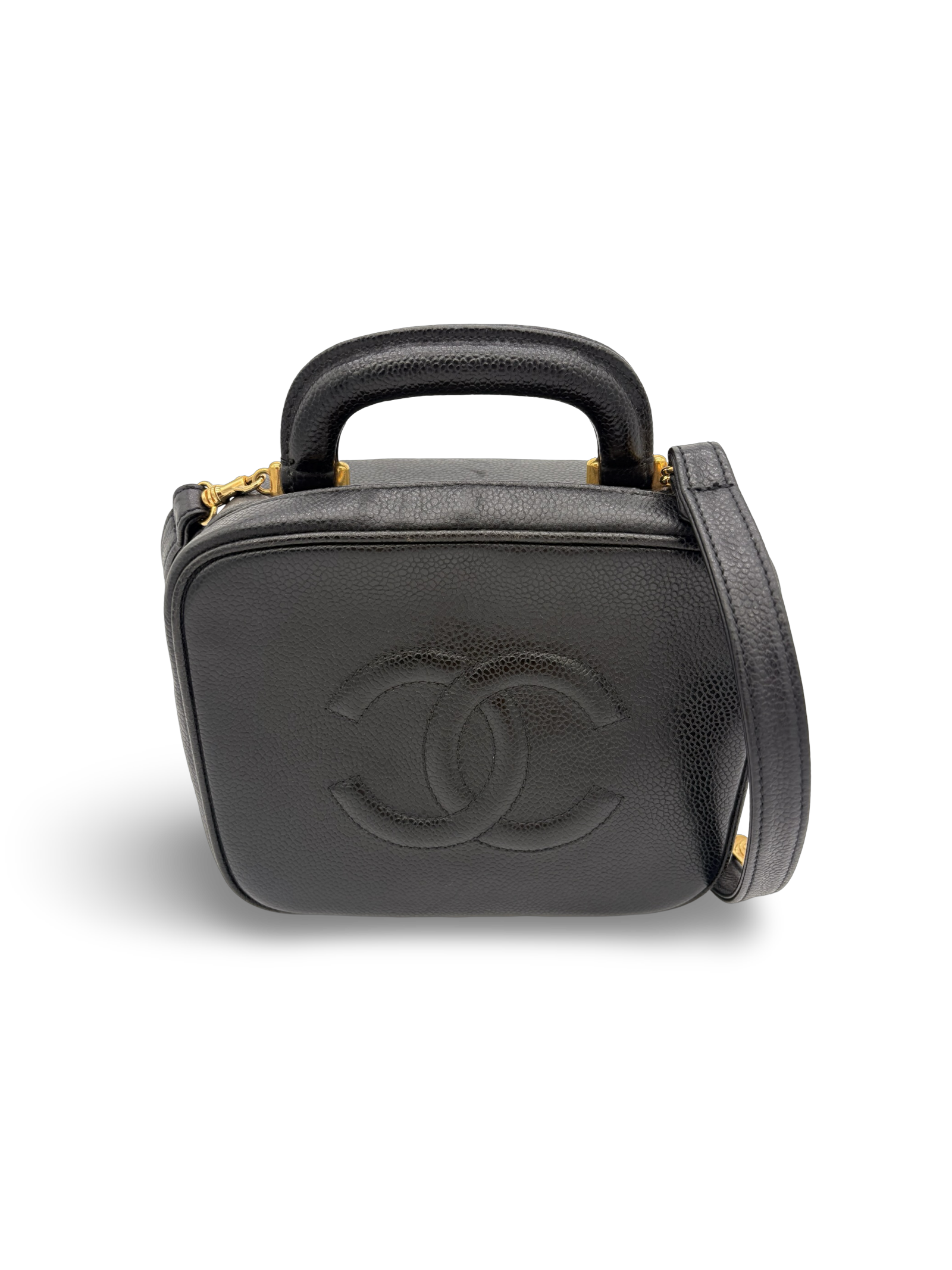 Chanel CC Black Caviar Vanity Handbag Shoulder Bag — image 4