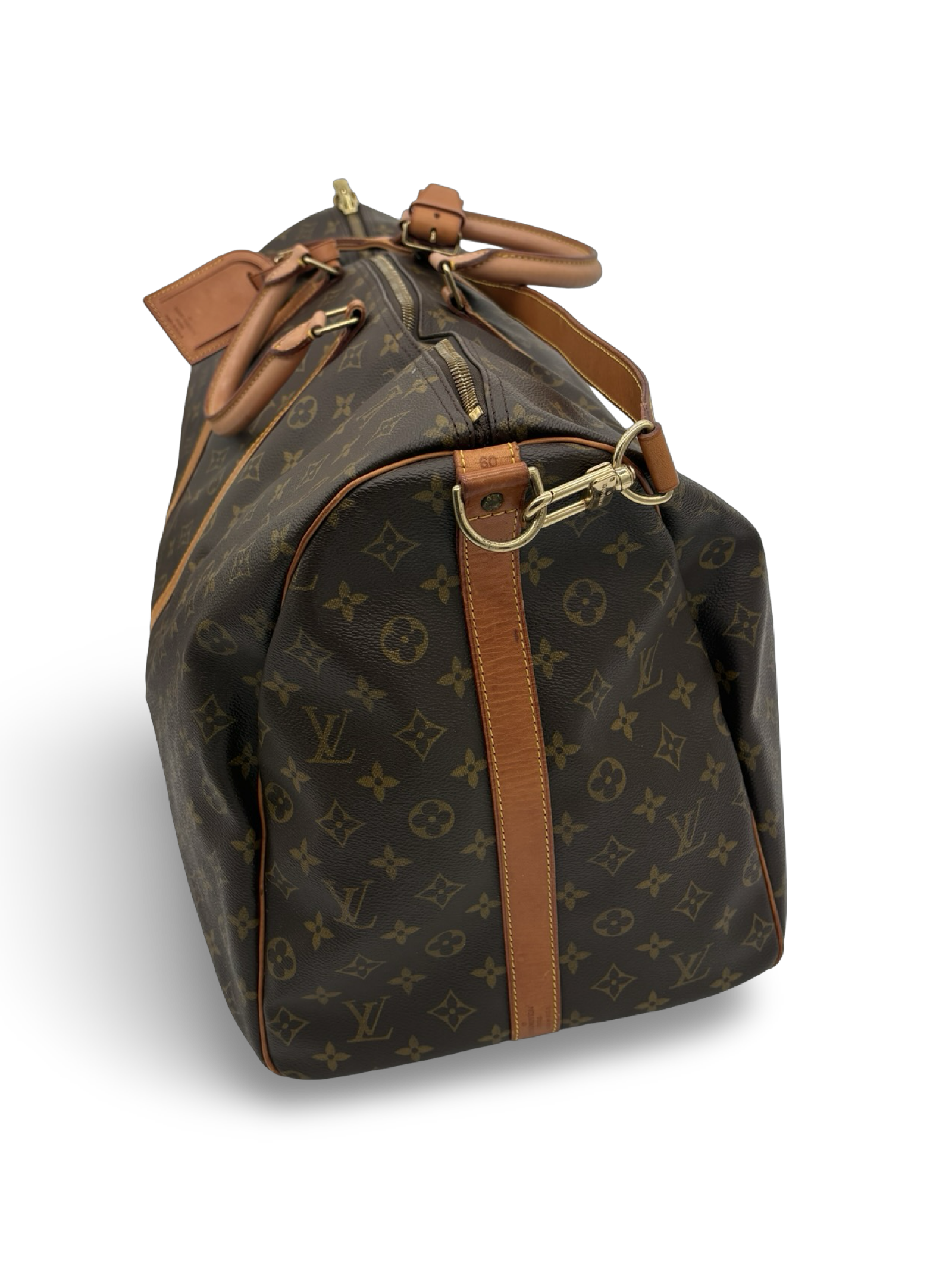 Louis Vuitton Keepall 60 Bandouliere Brown Monogram Canvas Travel Duffel Bag — image 5