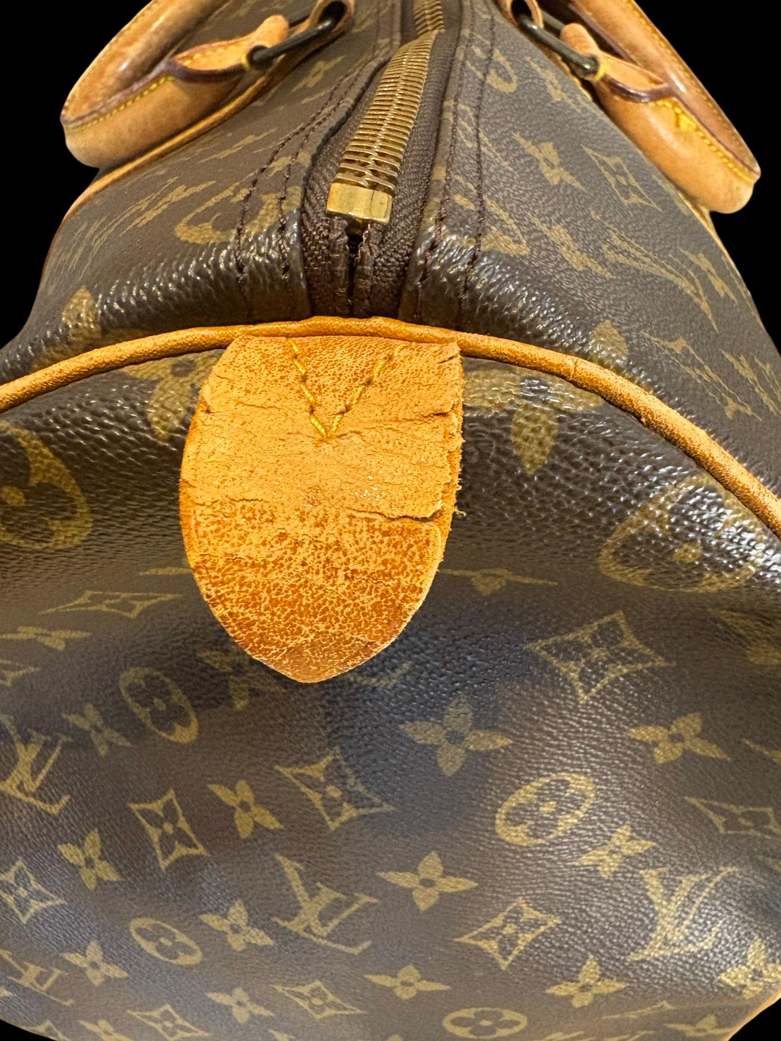 Louis Vuitton Keepall 55 Brown Monogram Canvas Travel Duffel Bag — image 7