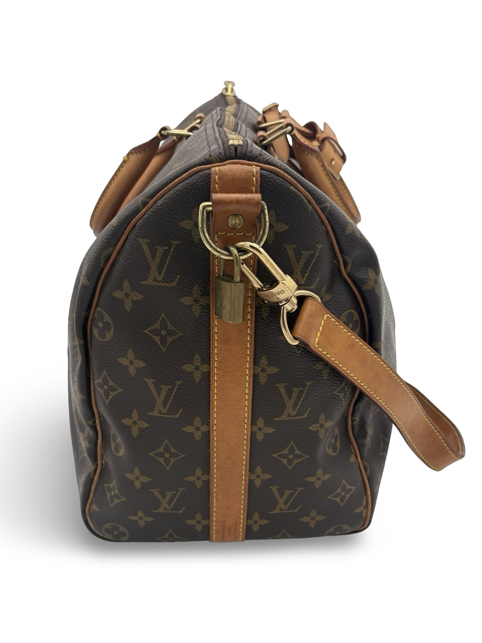 Louis Vuitton Keepall 45 Bandouliere Brown Monogram Canvas Travel Duffel Bag — image 5