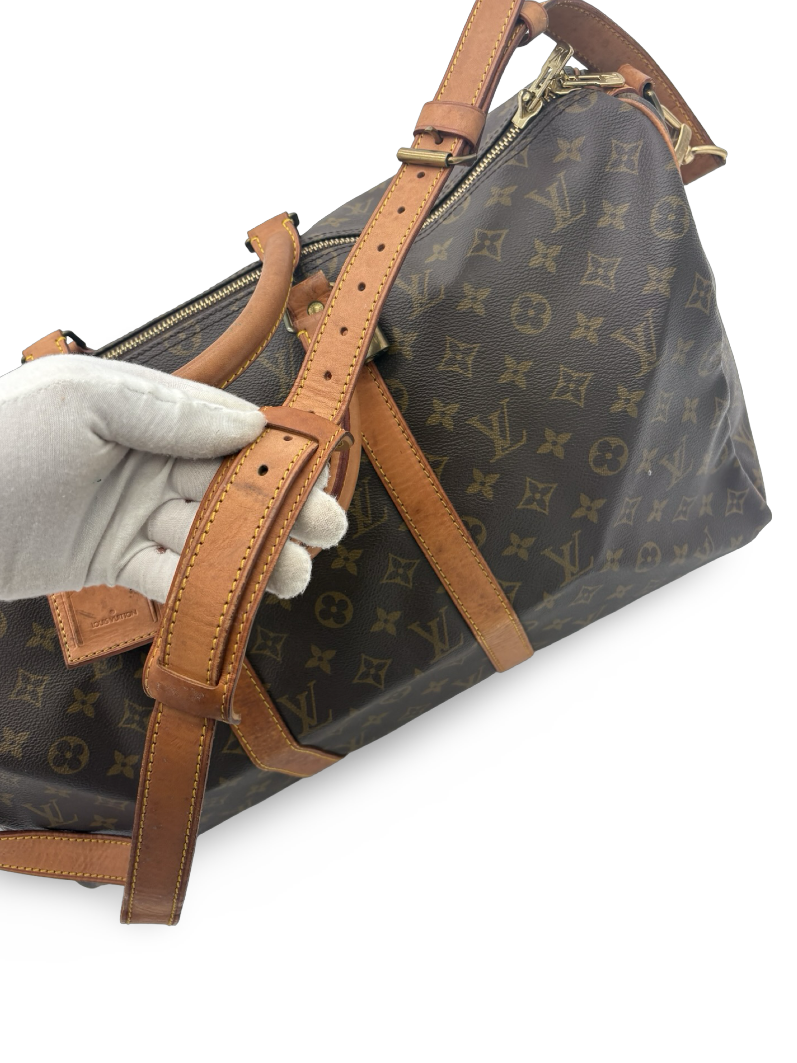 Louis Vuitton Keepall 50 Bandouliere Brown Monogram Canvas Travel Duffel Bag — image 11