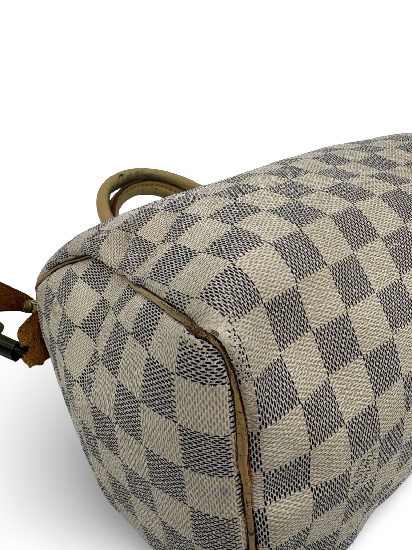 Louis Vuitton Speedy 25 Damier Azur White Monogram Canvas Bag — image 9