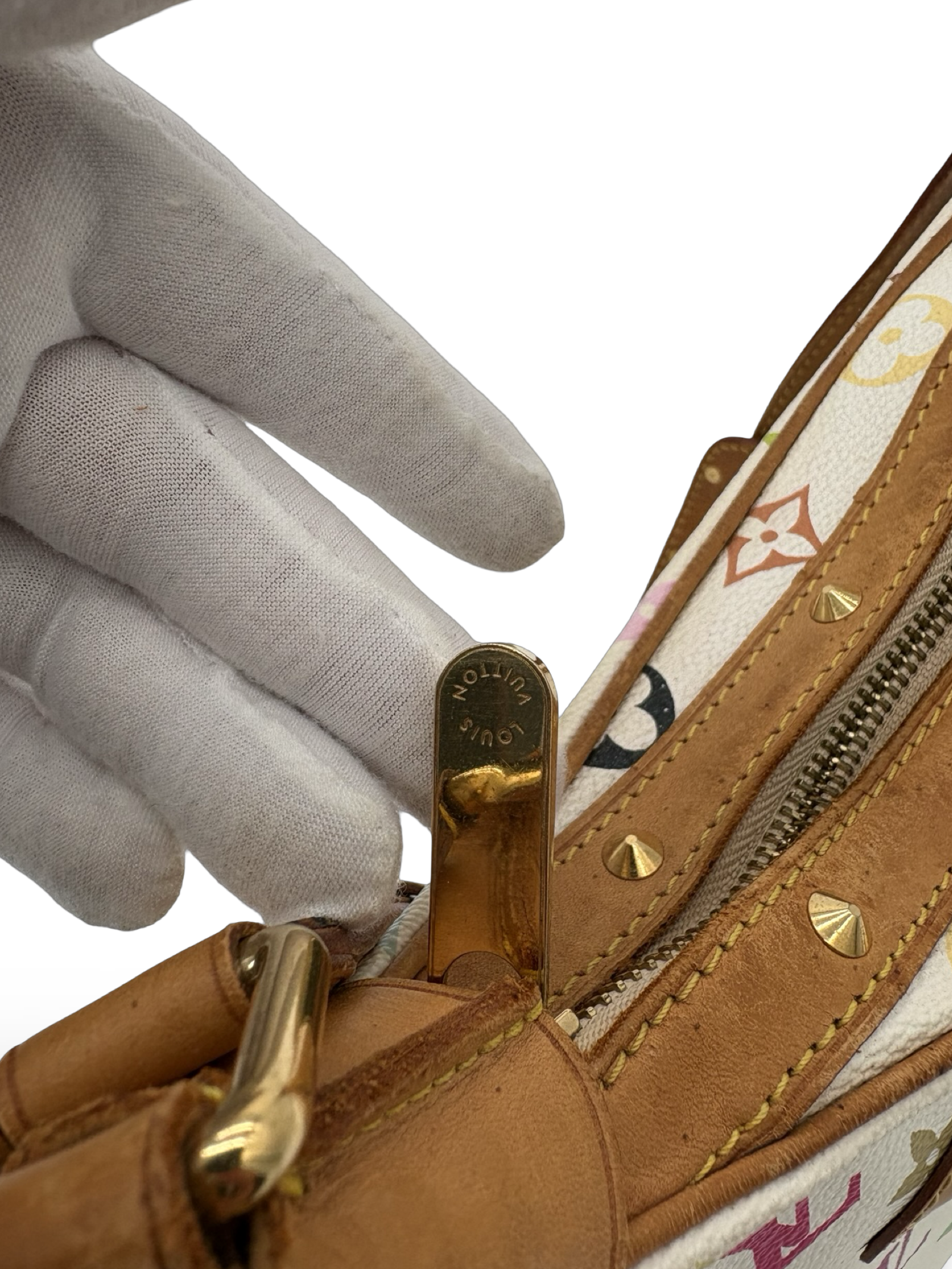 Louis Vuitton Takashi Murakami White Monogram Multicolore Boulogne Bag — image 16
