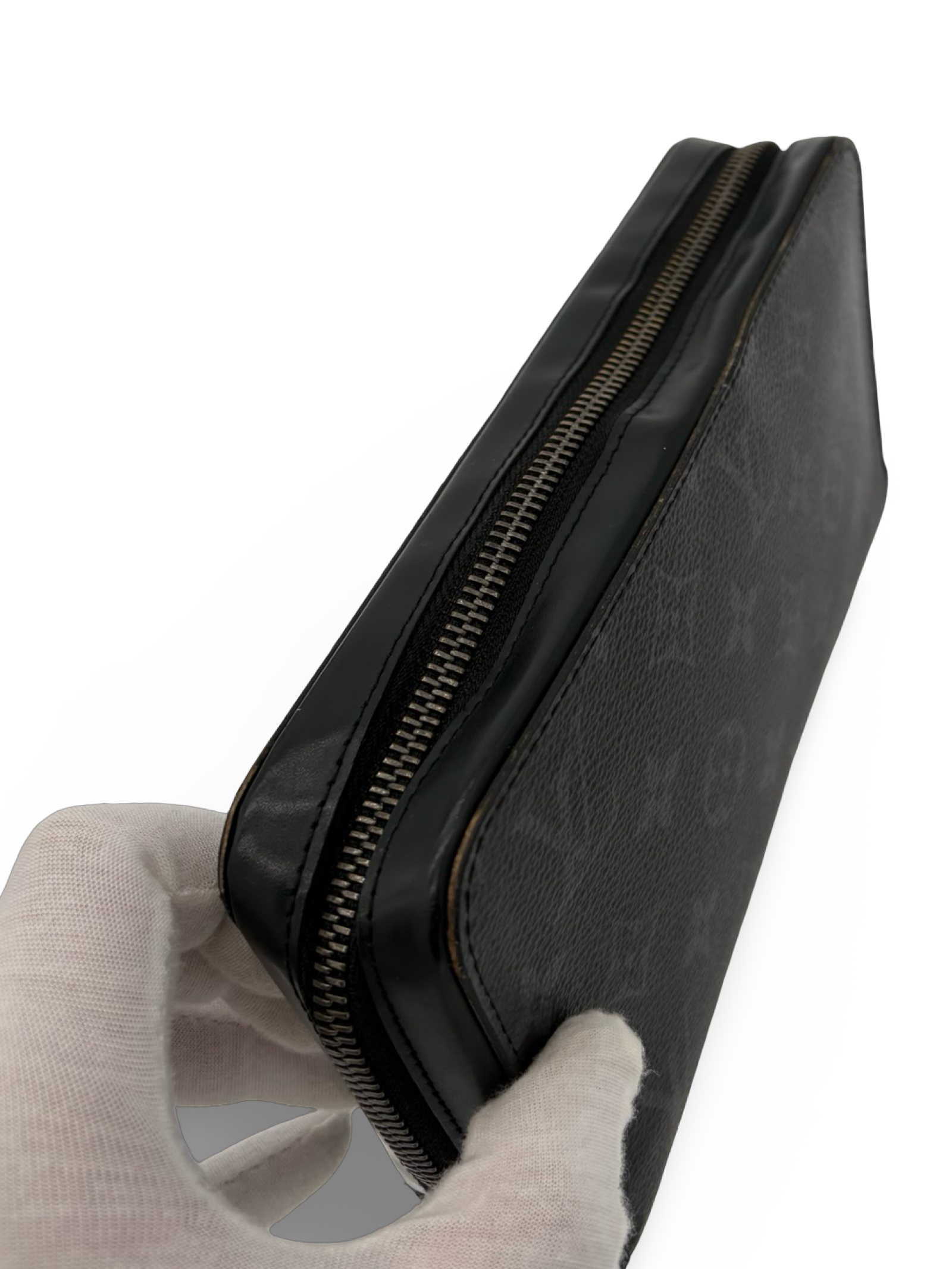 Louis Vuitton Black Damier Monogram Canvas Zippy Wallet XL — image 9