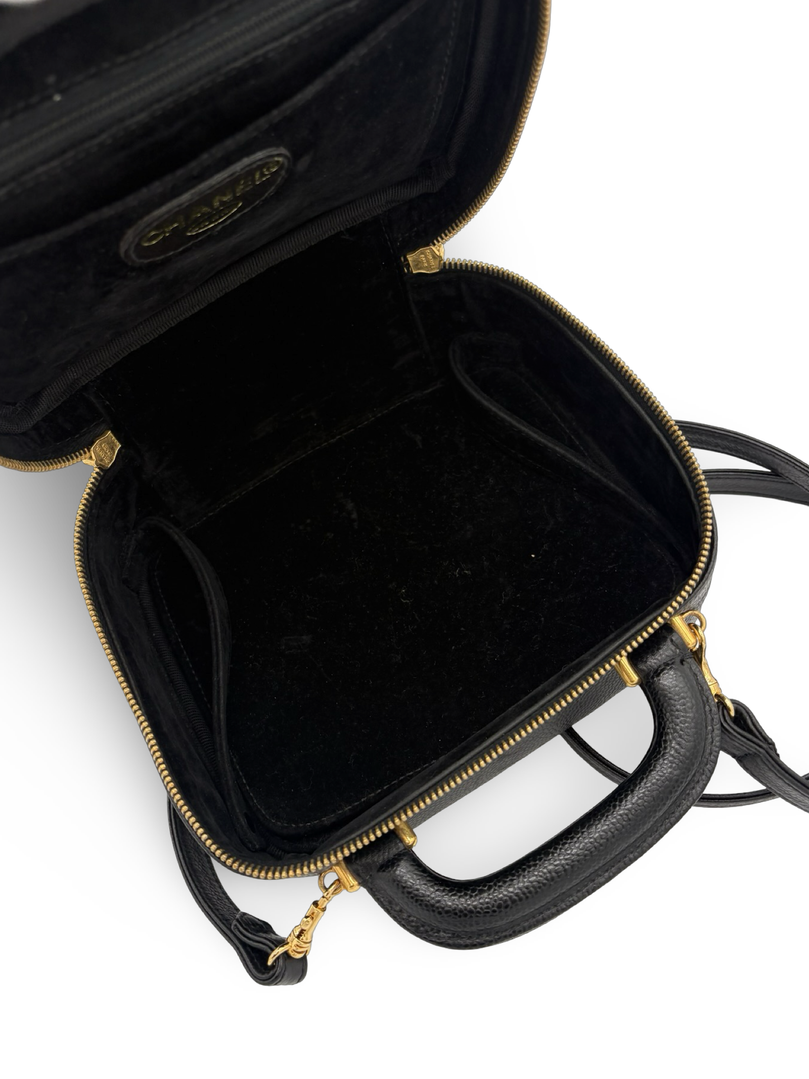 Chanel CC Black Caviar Vanity Handbag Shoulder Bag — image 20