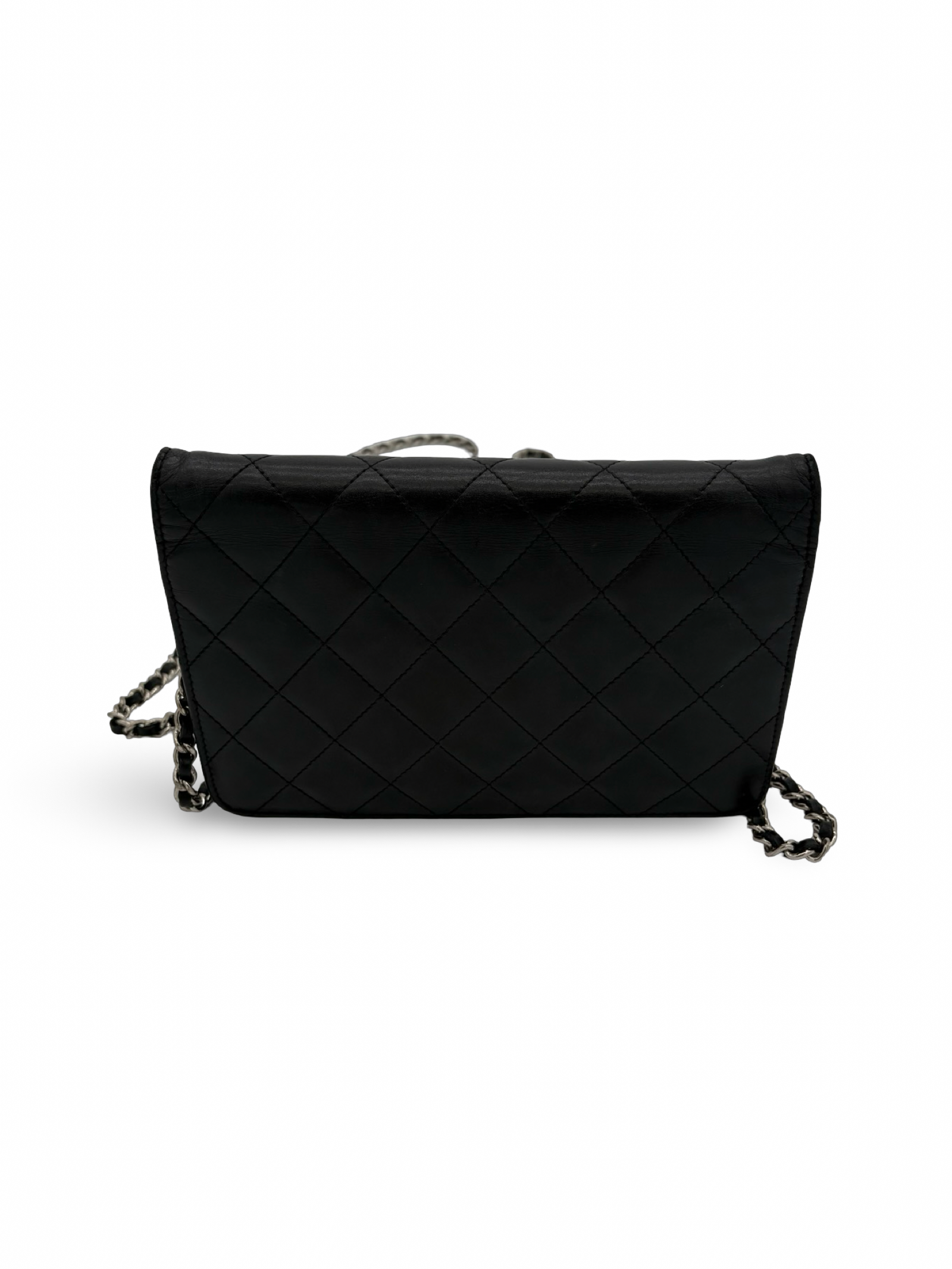 Chanel CC Black Lambskin Leather Cambon Ligne Wallet on Chain Shoulder / Handbag — image 5