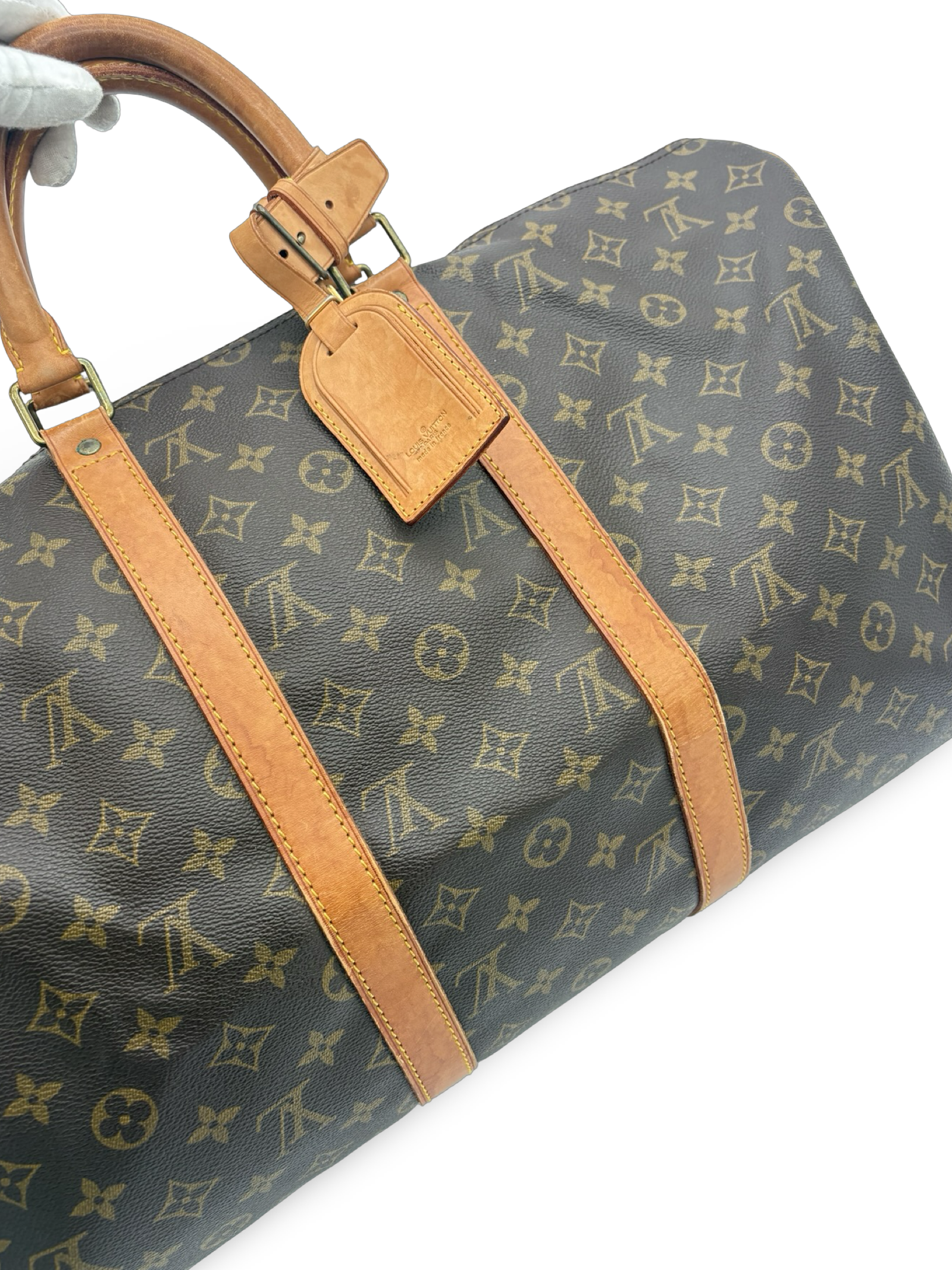 Louis Vuitton Keepall 50 Brown Monogram Canvas Travel Duffel Bag — image 12