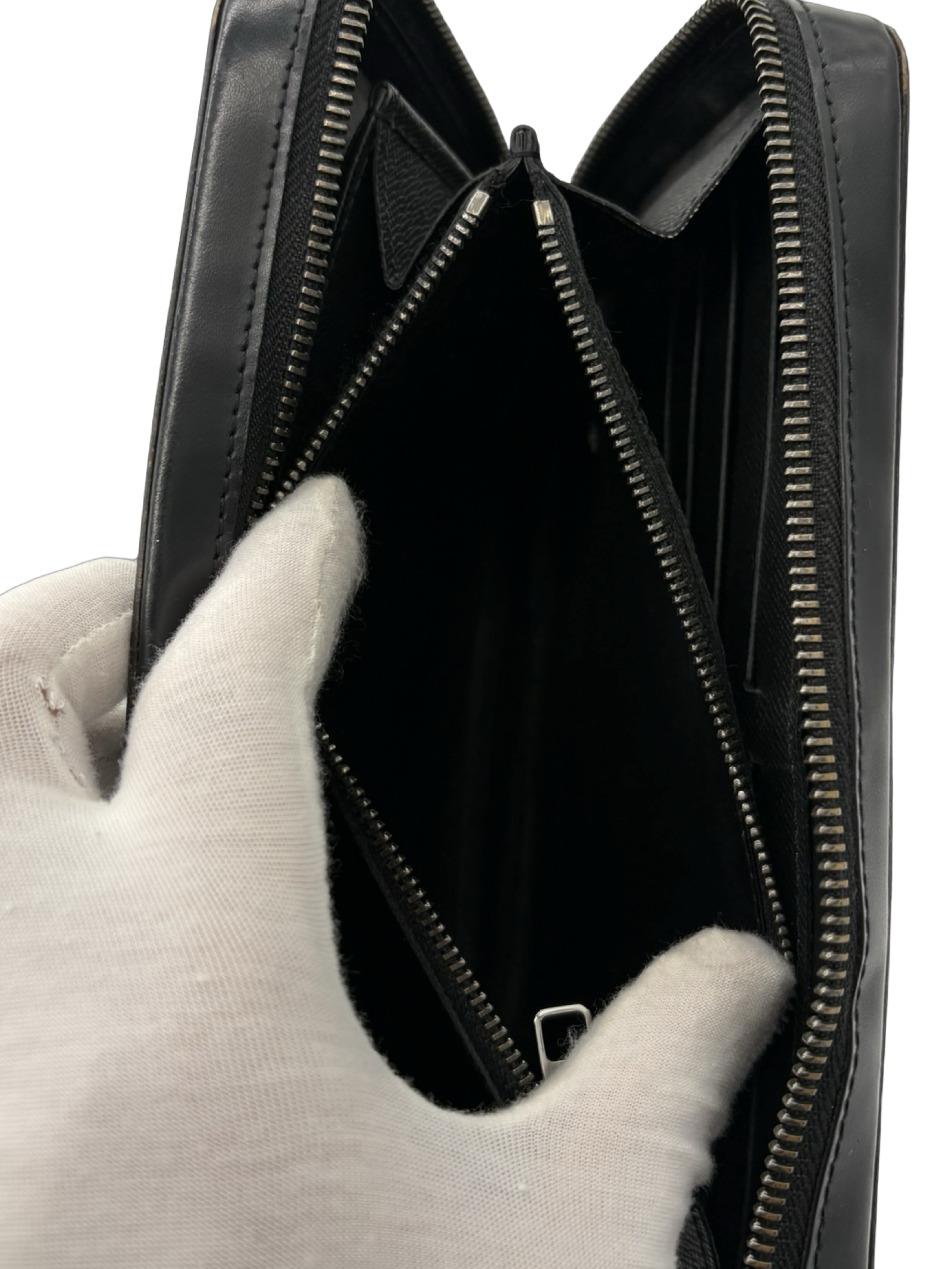 Louis Vuitton Black Damier Monogram Canvas Zippy Wallet XL — image 14