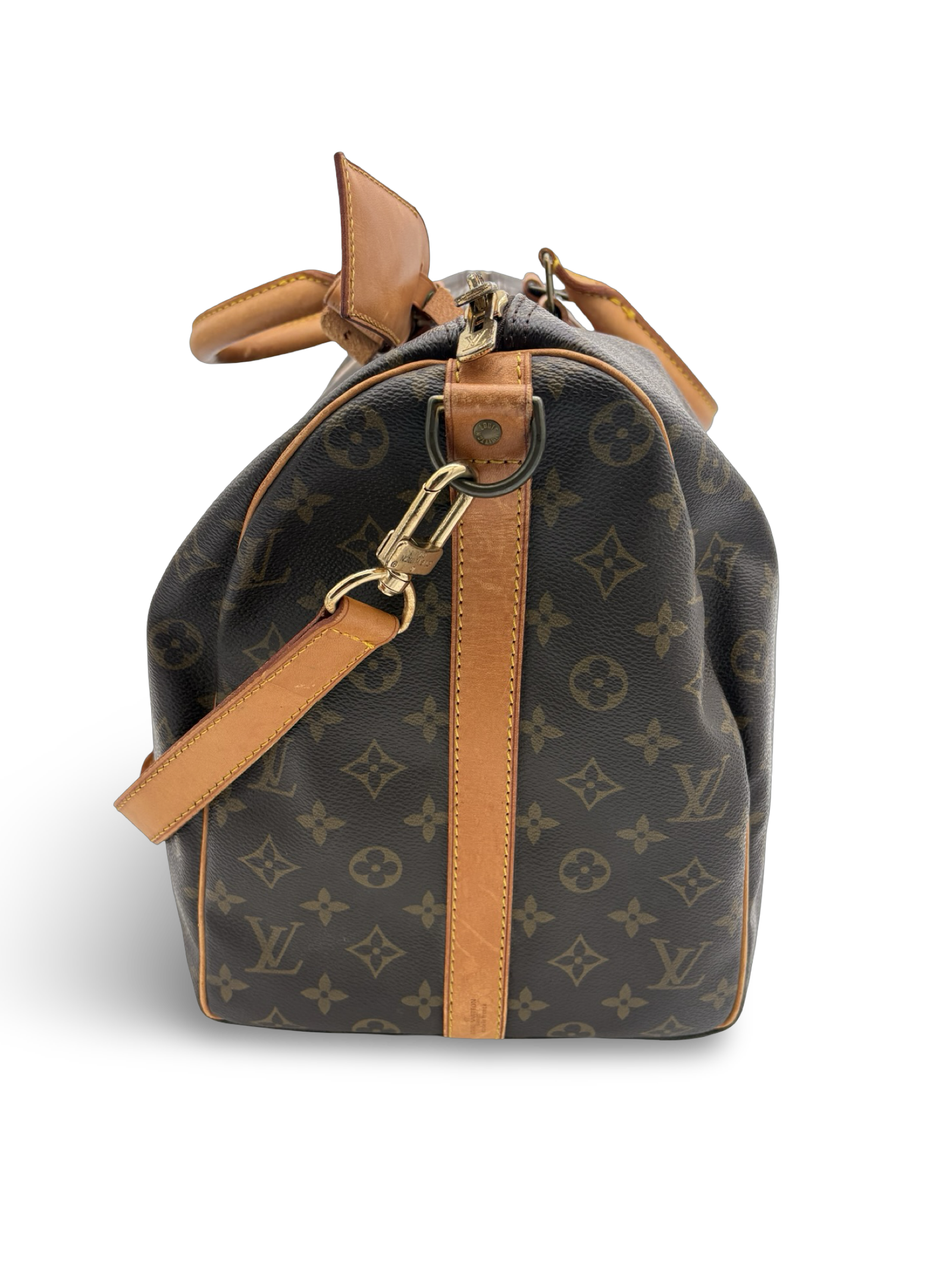 Louis Vuitton Keepall 50 Bandouliere Brown Monogram Canvas Travel Duffel Bag — image 3