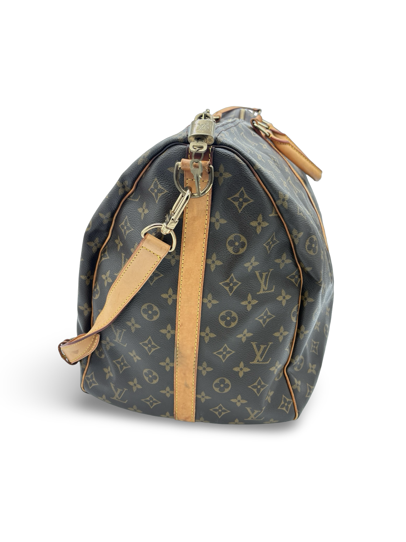 Louis Vuitton Keepall 60 Bandouliere Brown Monogram Canvas Travel Duffel Bag — image 3