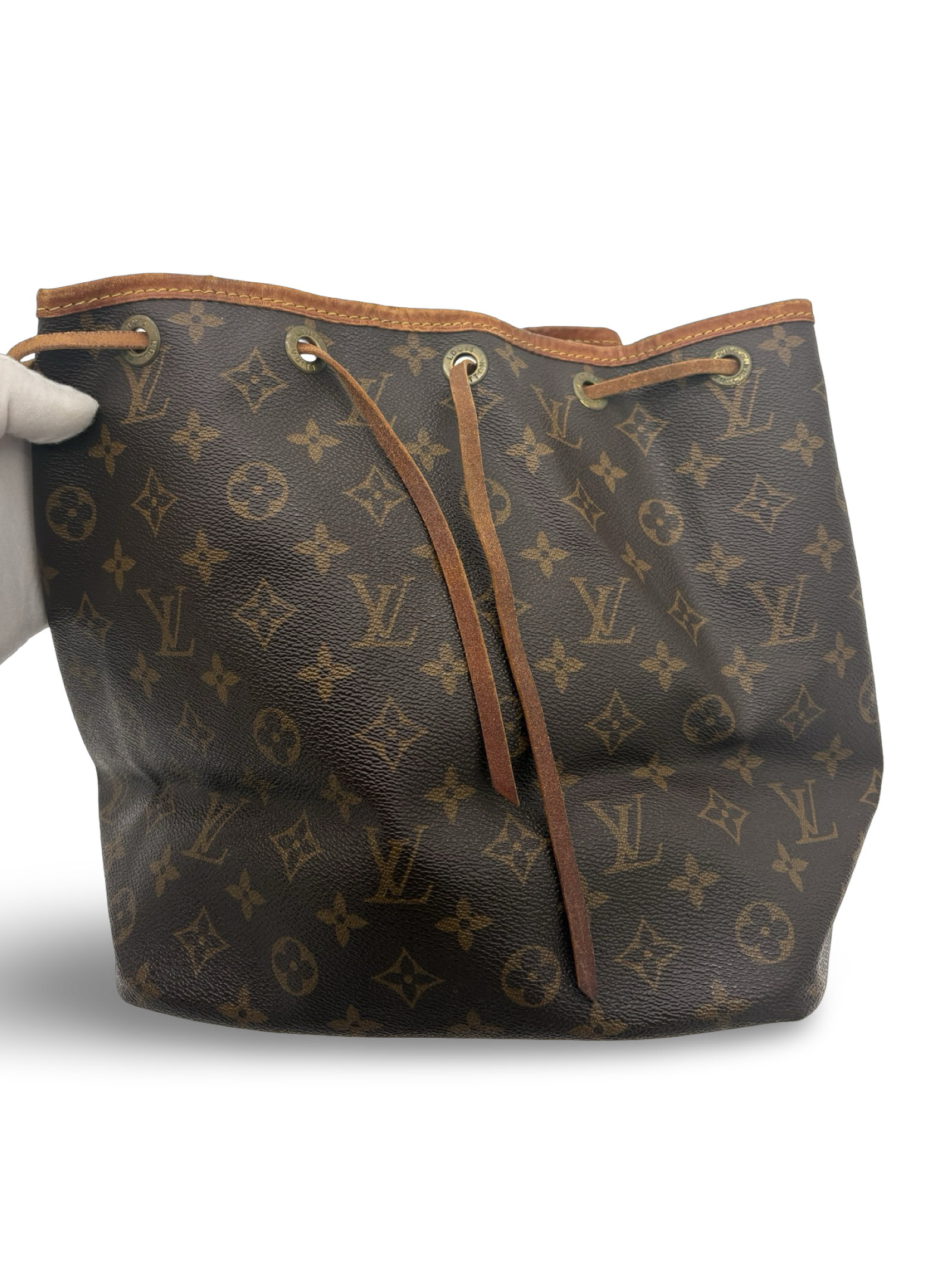 Louis Vuitton Petit Noé Drawstring Shoulder Bag Brown Monogram Canvas — image 12