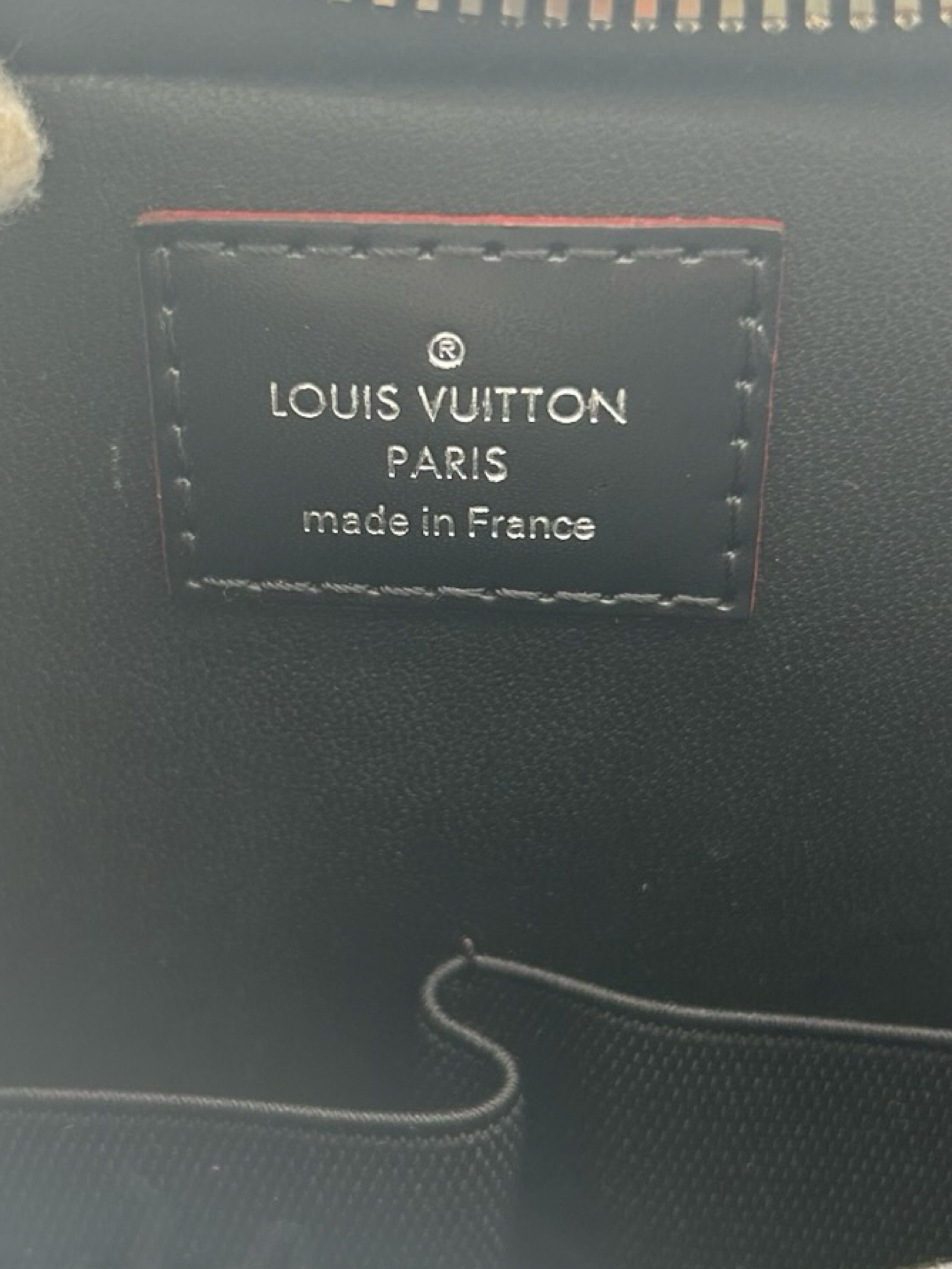 Louis Vuitton Toiletry Pouch Alps Patches Damier Graphite GM Clutch Bag — image 9