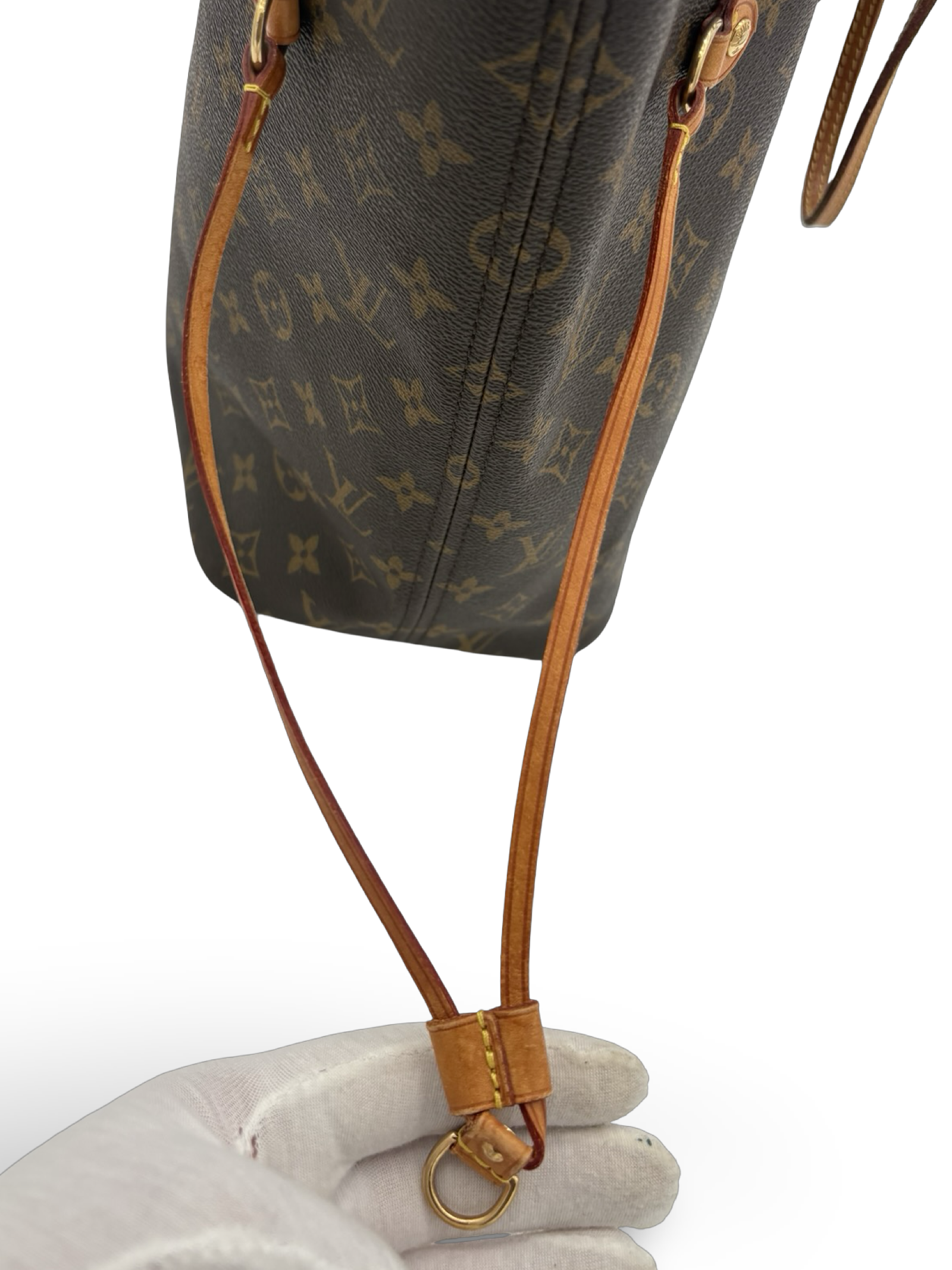 Louis Vuitton Neverfull MM Brown Monogram Canvas Tote Handbag — image 13