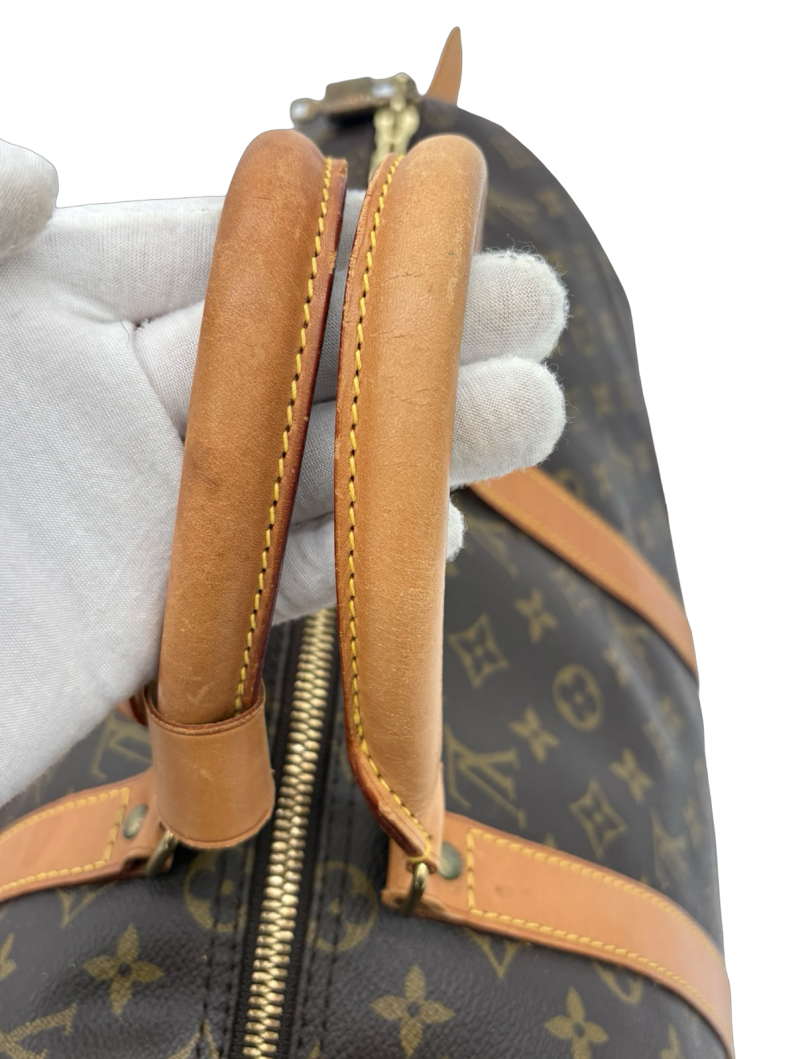 Louis Vuitton Keepall 50 Bandouliere Brown Monogram Canvas Travel Duffel Bag — image 10