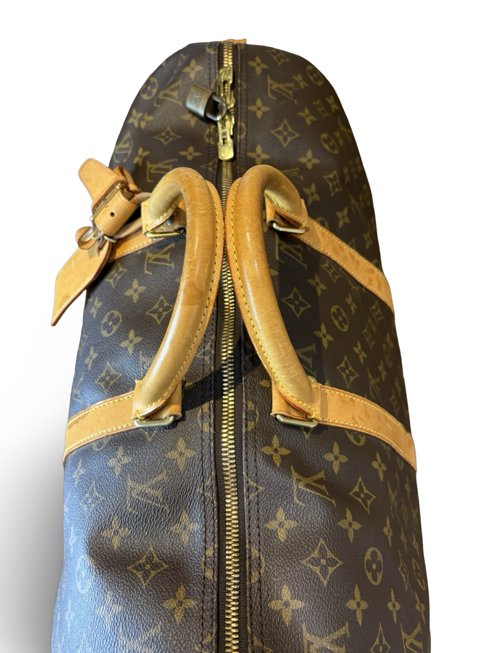 Louis Vuitton Keepall 50 Brown Monogram Canvas Travel Duffel Bag — image 11