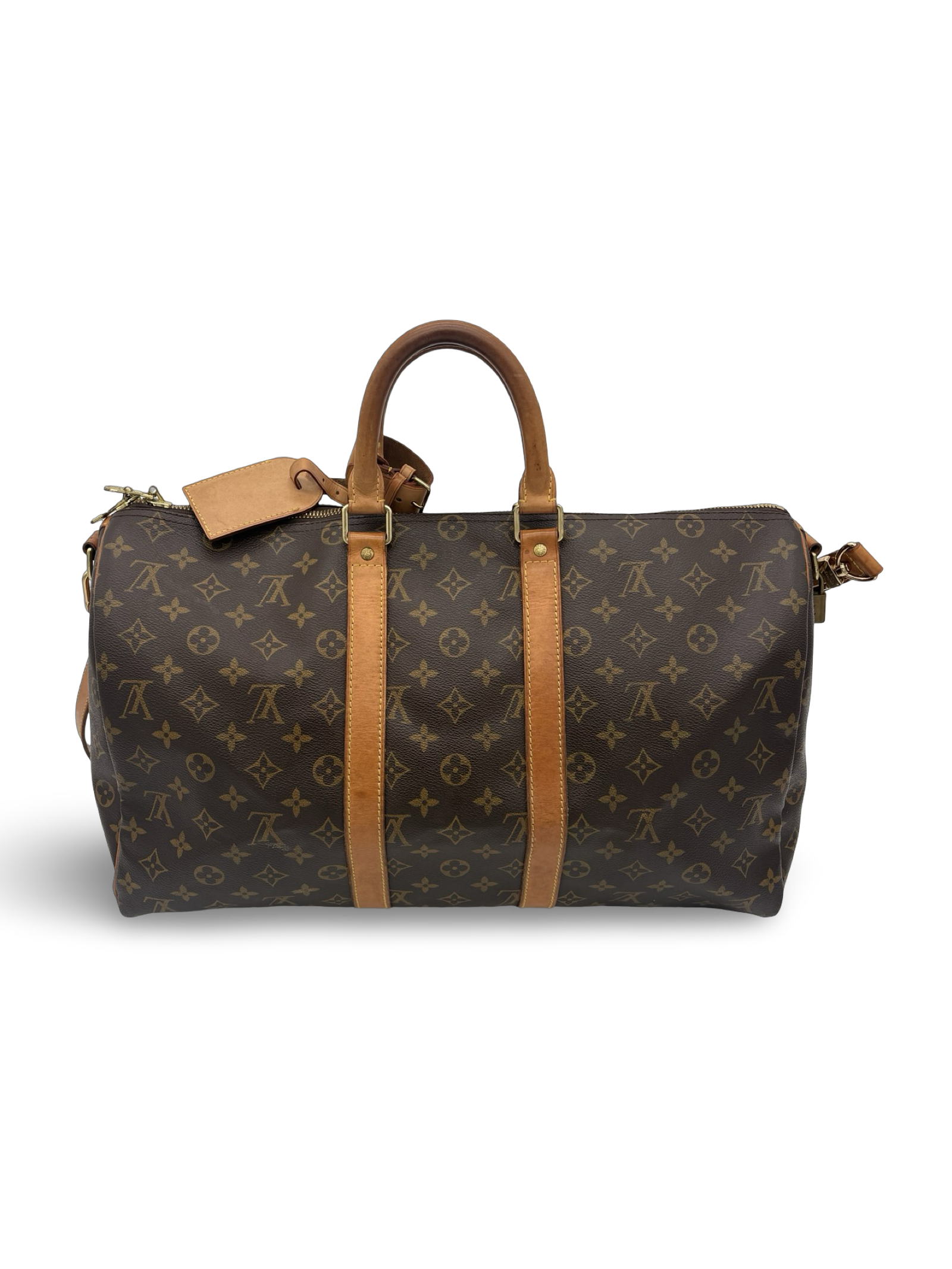 Louis Vuitton Keepall 45 Bandouliere Brown Monogram Canvas Travel Duffel Bag — image 3