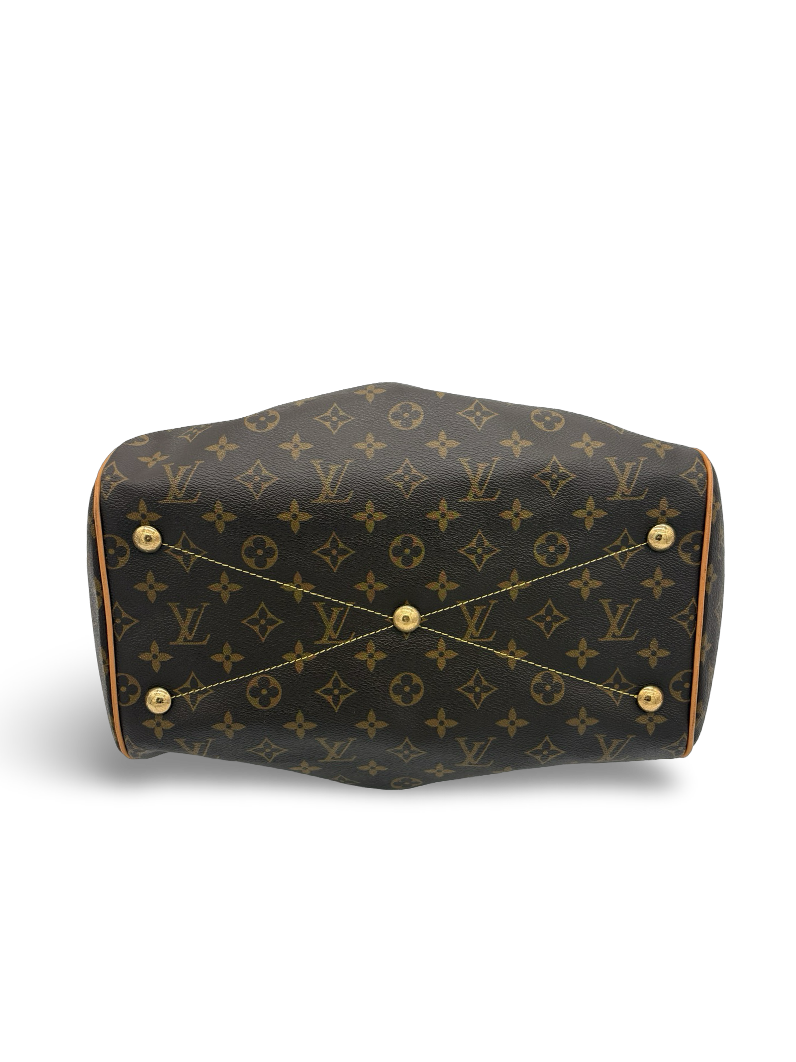 Louis Vuitton Tivoli GM Brown Monogram Canvas Tote Handbag — image 9