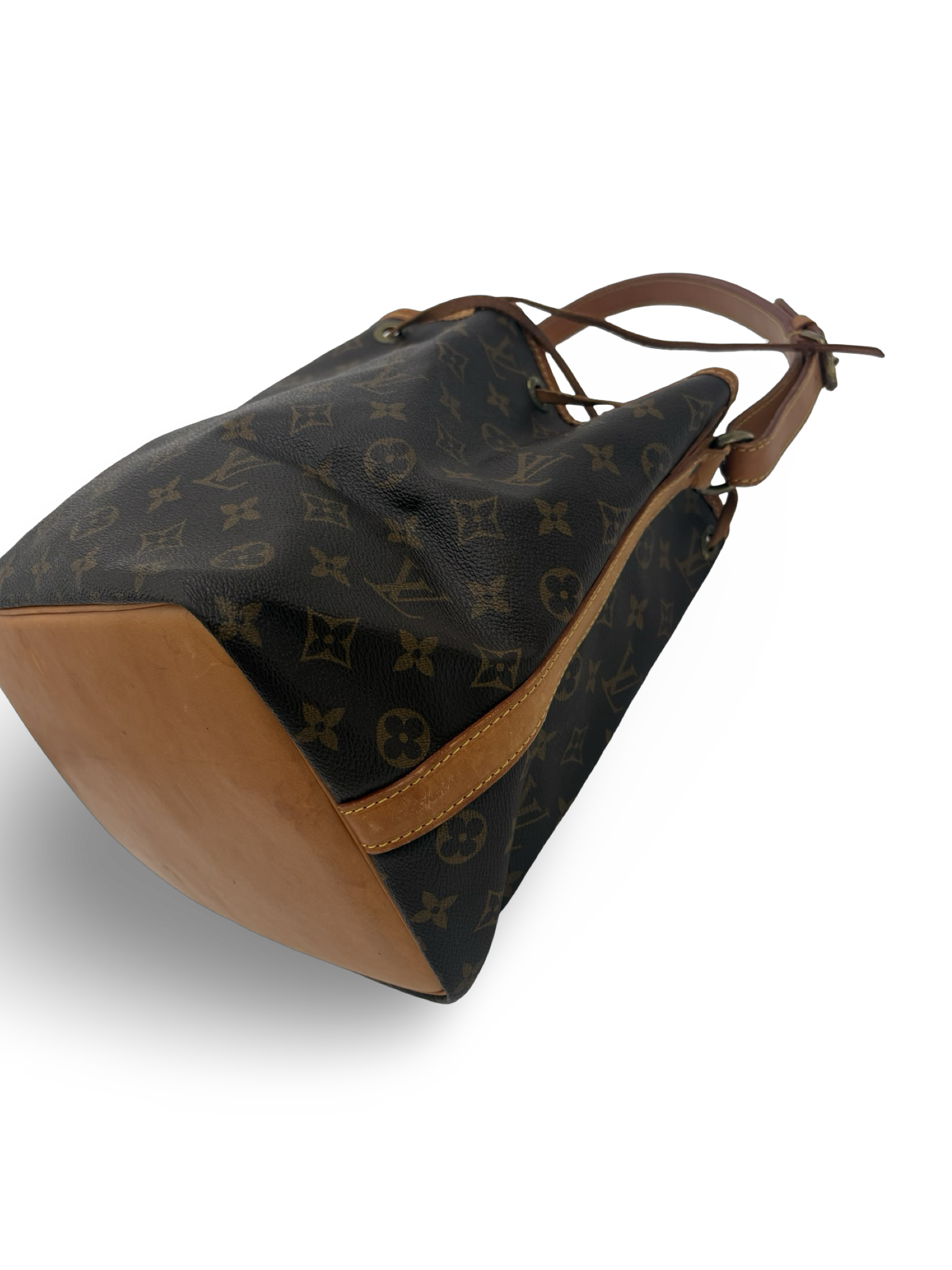 Louis Vuitton Petit Noé Drawstring Shoulder Bag Brown Monogram Canvas — image 9